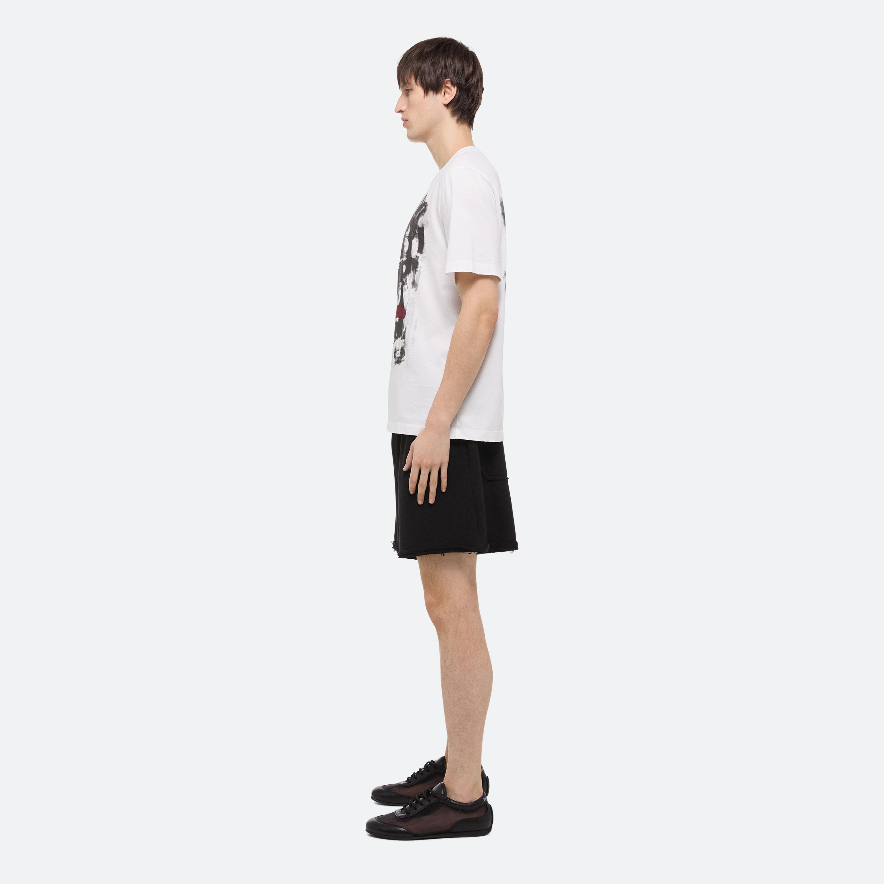 WHITE SCRIBBLE TEE - 4