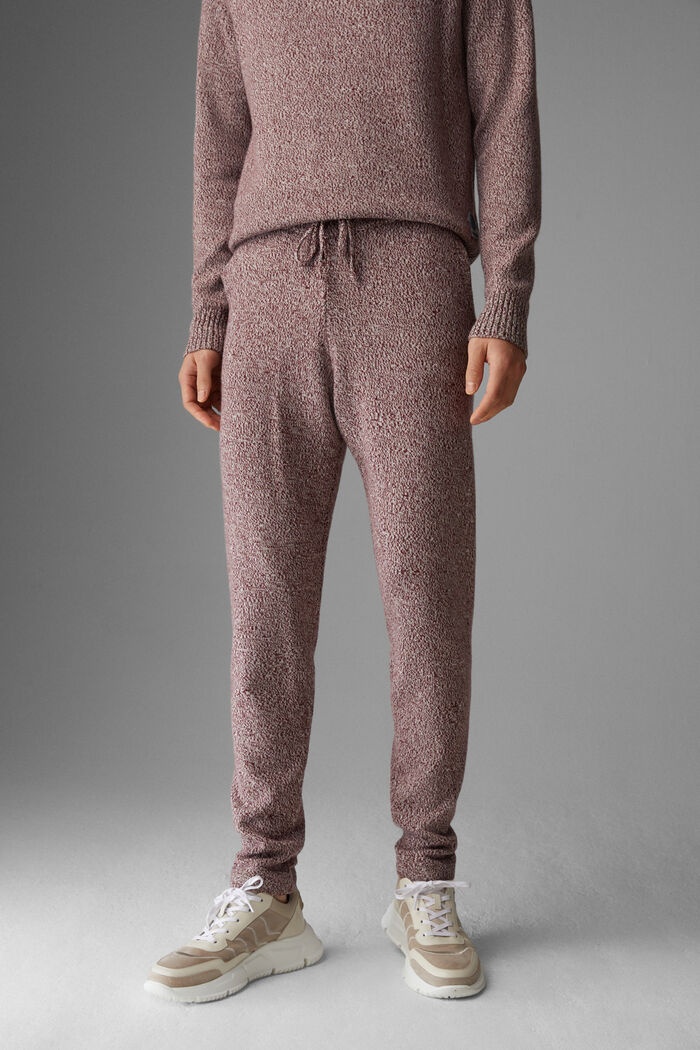 Nevil Pure new wool pants in Wine red - 2