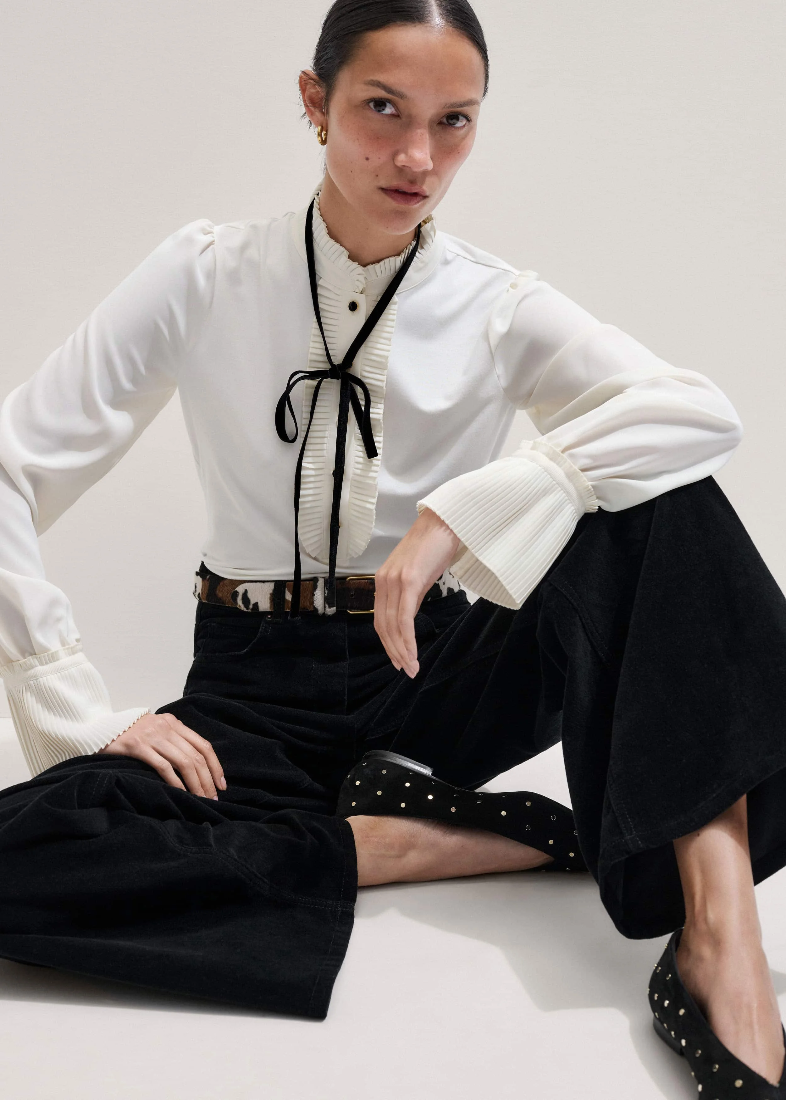 Layering Blouse + Tie - 1