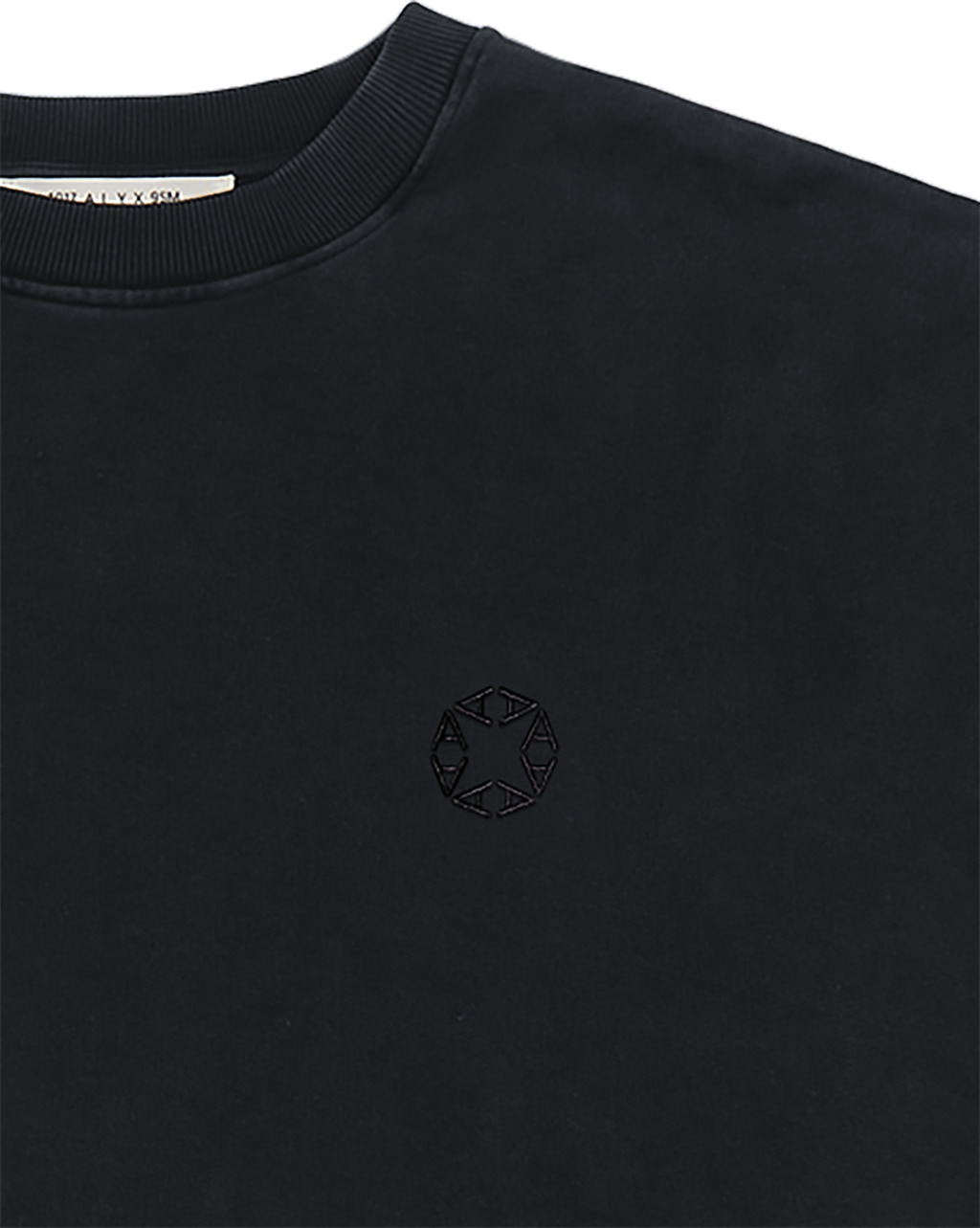 BLACK BOXY CREWNECK SWEATSHIRT - 3