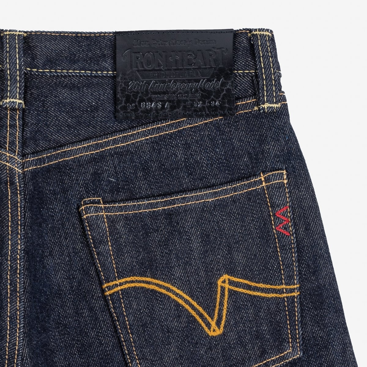 IH-634S-A 21oz Selvedge Denim Straight Cut Jeans - Indigo (20th Anniversary Edition) - 12