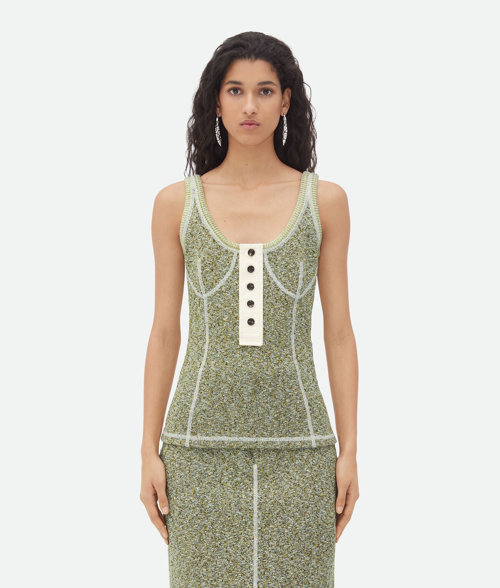 Textured Mouline Cotton Jersey Top - 1