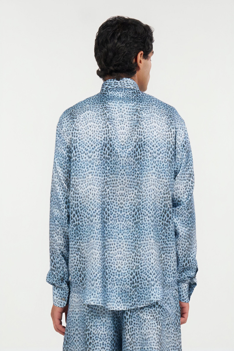 Silk Shirt with Baby Jaguar Print 4