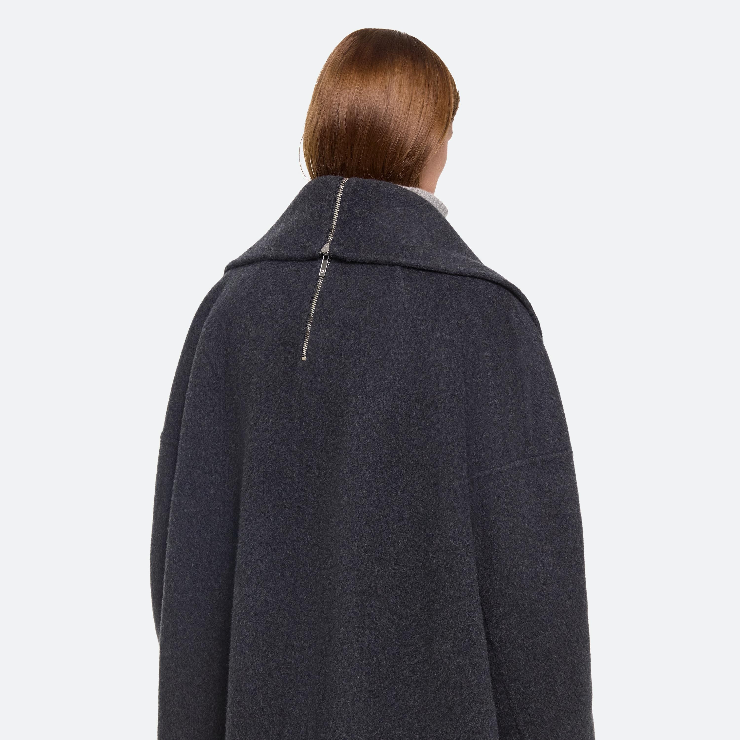 DOUBLE-FACED APEX COCOON COAT - 14