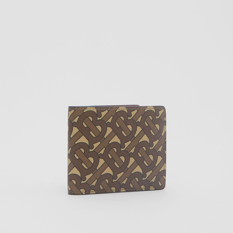 Monogram Print E-canvas Bifold Wallet 4