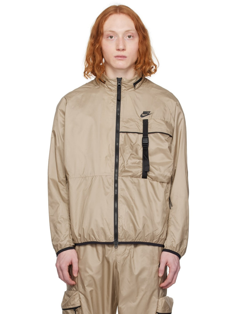 Khaki Sportwear Tech Jacket - 1