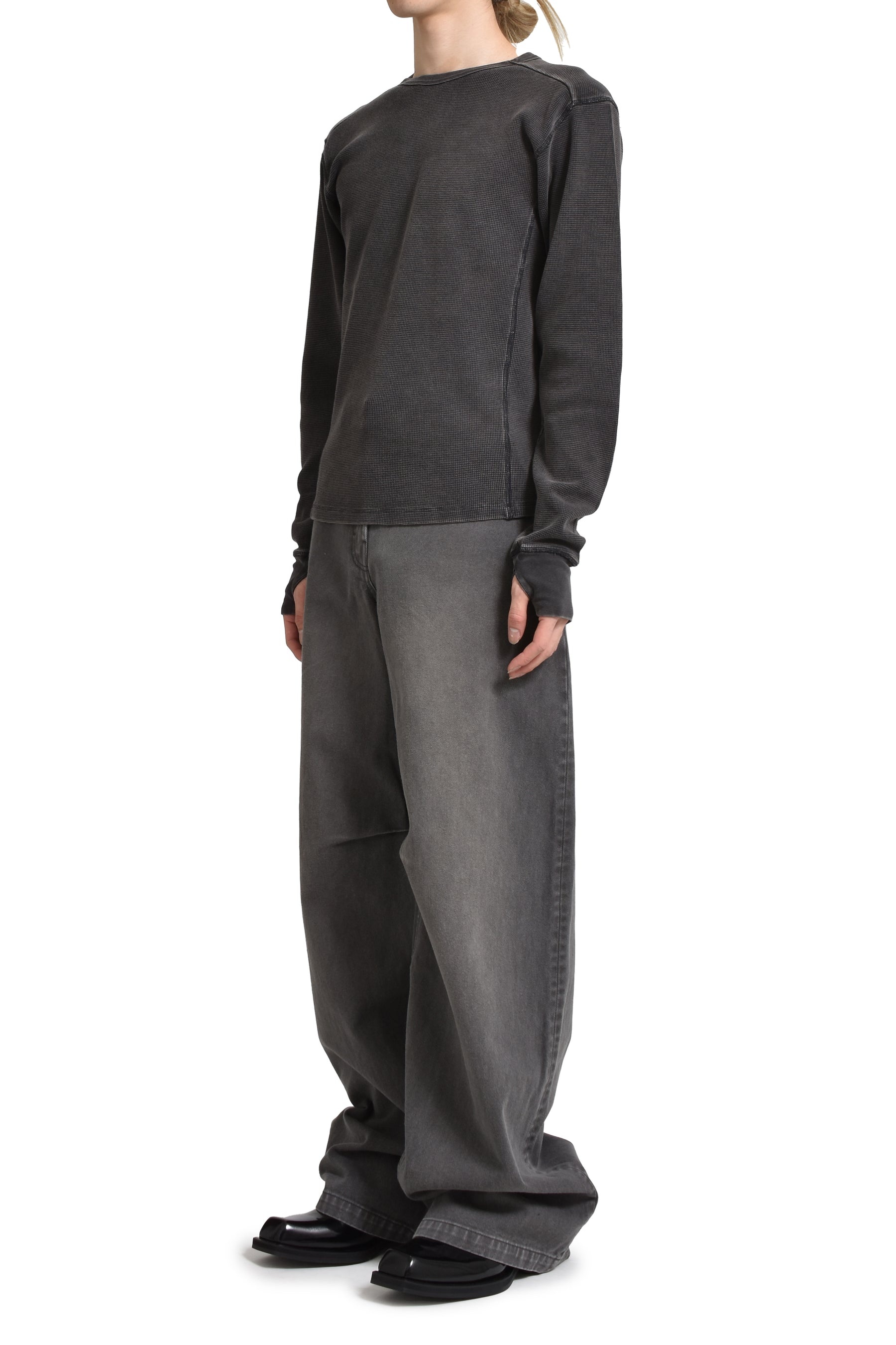 トップス entire studios THERMAL LONG SLEEVE SOOT entire studios - サーマル ロングスリーブ Tシャツ / THERMAL