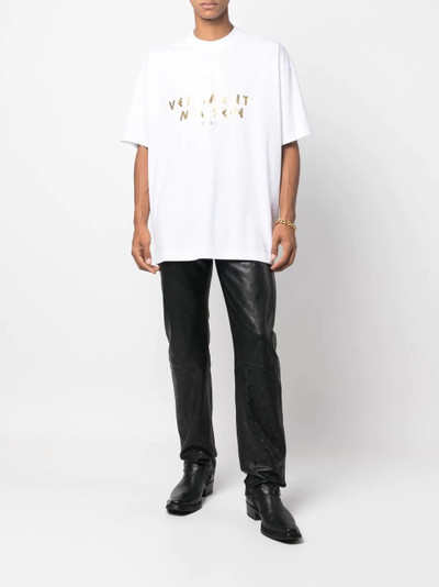 VETEMENTS logo-print cotton T-shirt outlook