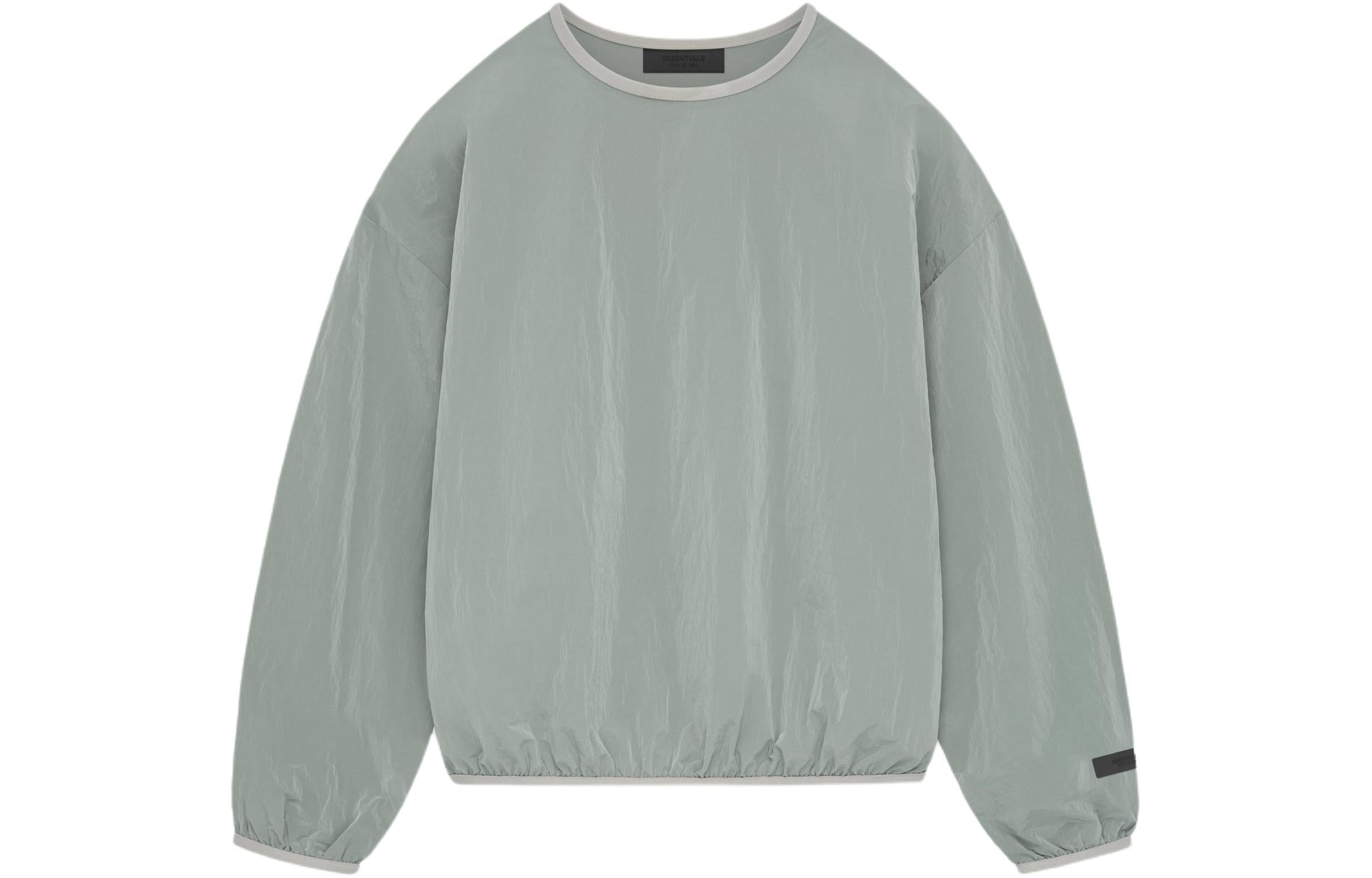 Fear of God Essentials SS24 Crinkle Nylon Pullover Crewneck 'Seal' 186SP244065F - 2