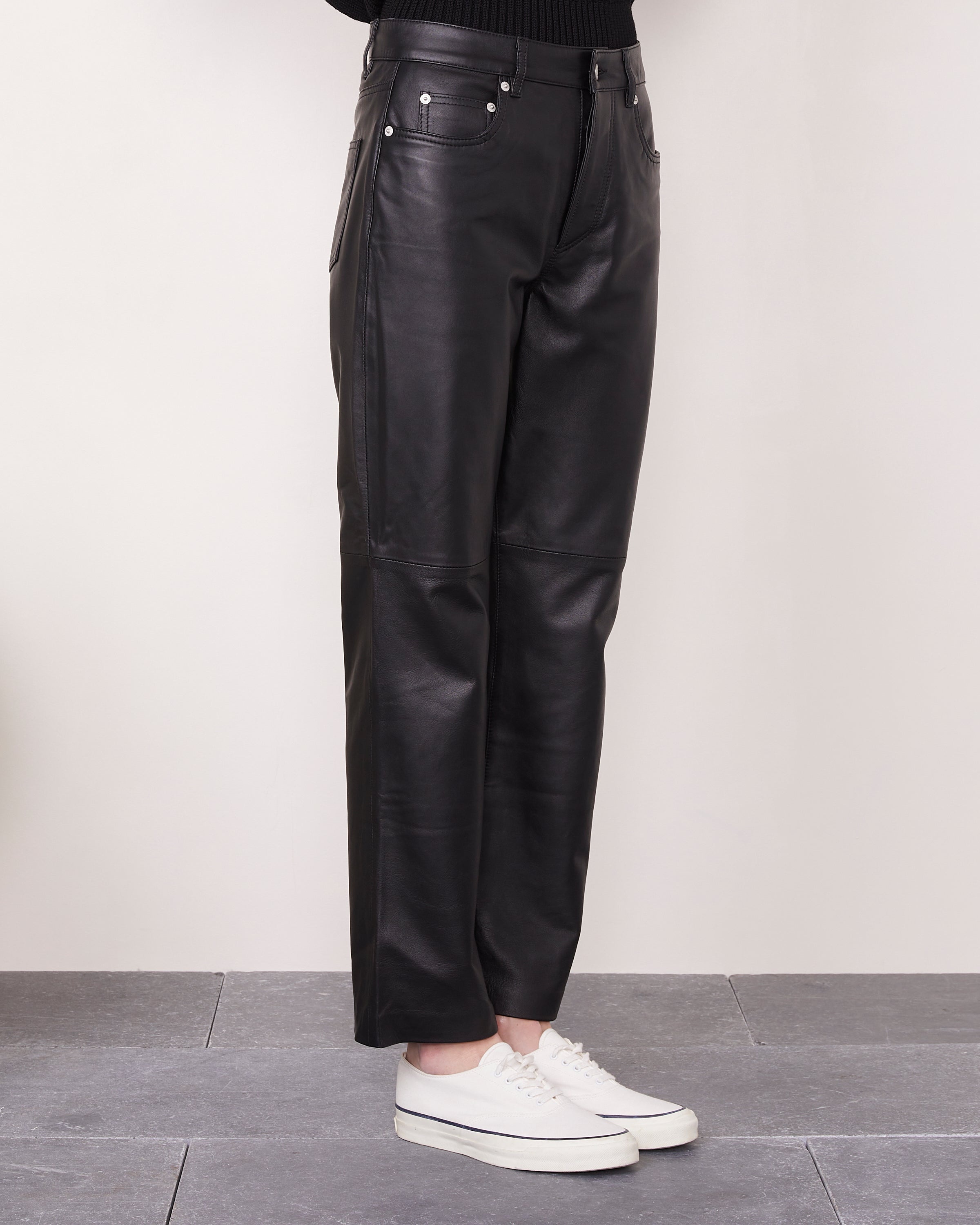 NAOMI LEATHER PANTS - 2