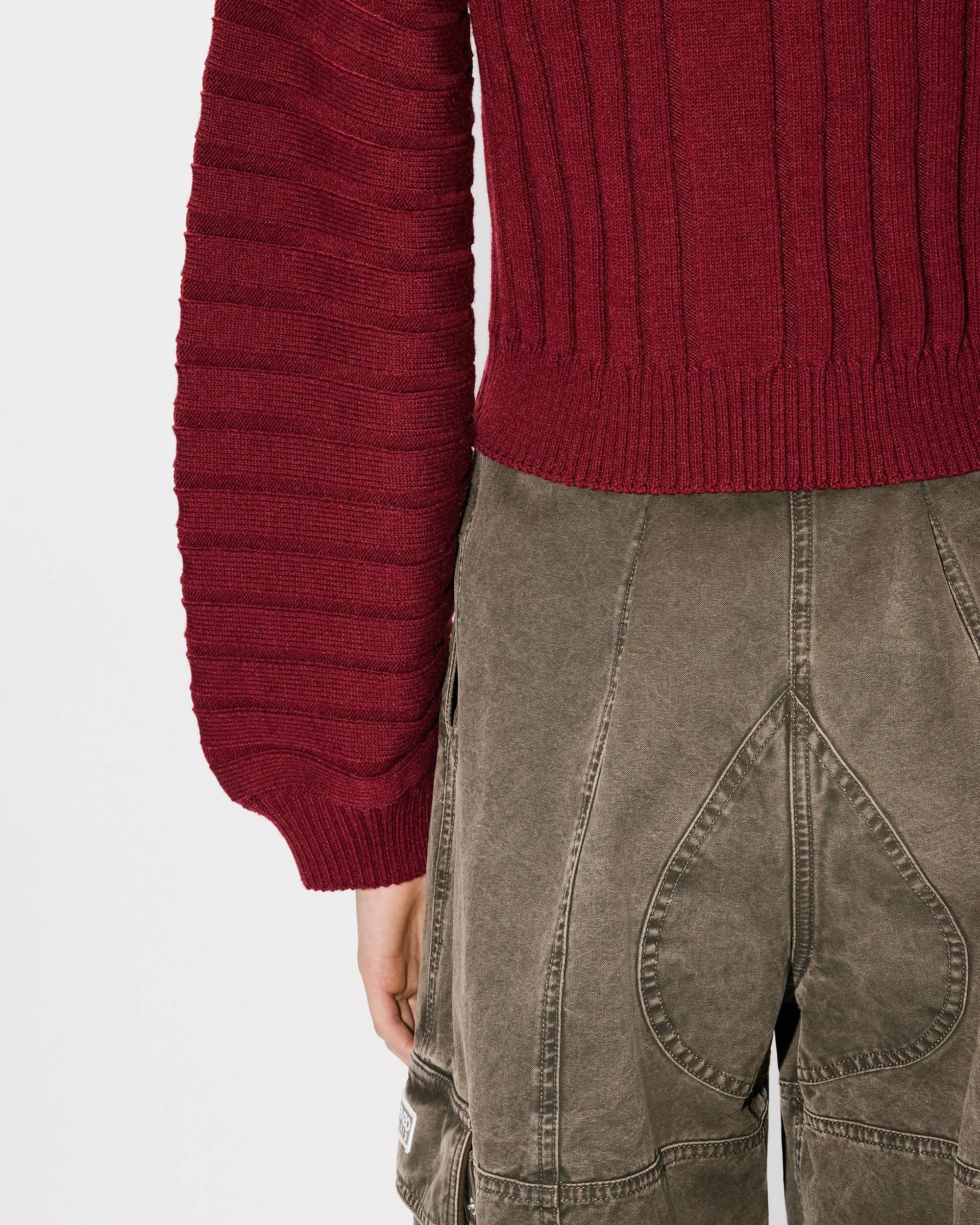 Embroidered rib-knit cardigan - 8