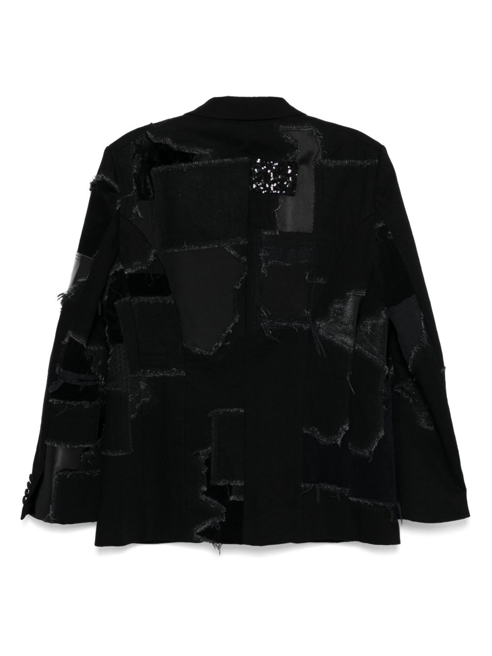 patchwork blazer - 2