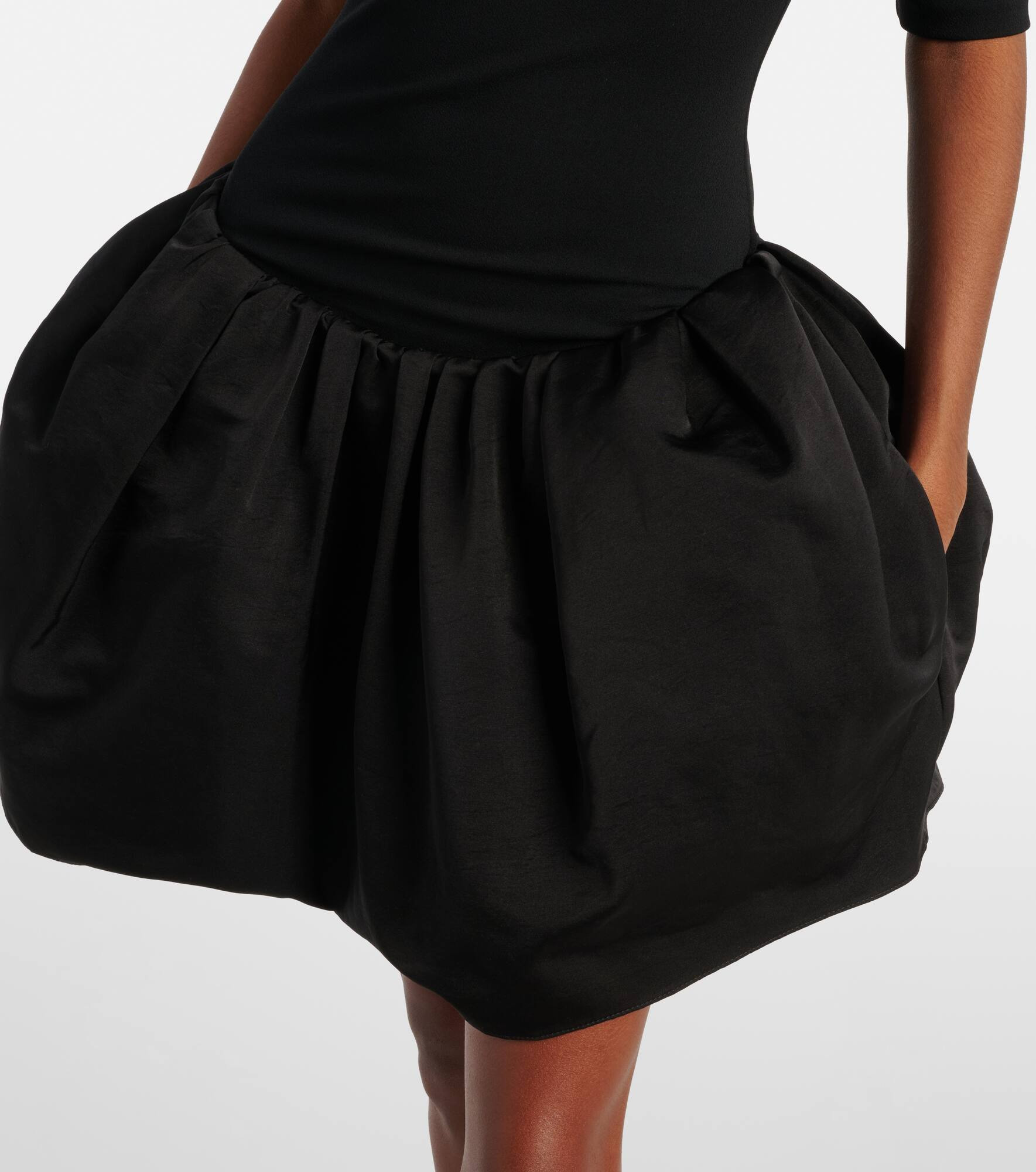 Cotton and silk minidress - 5