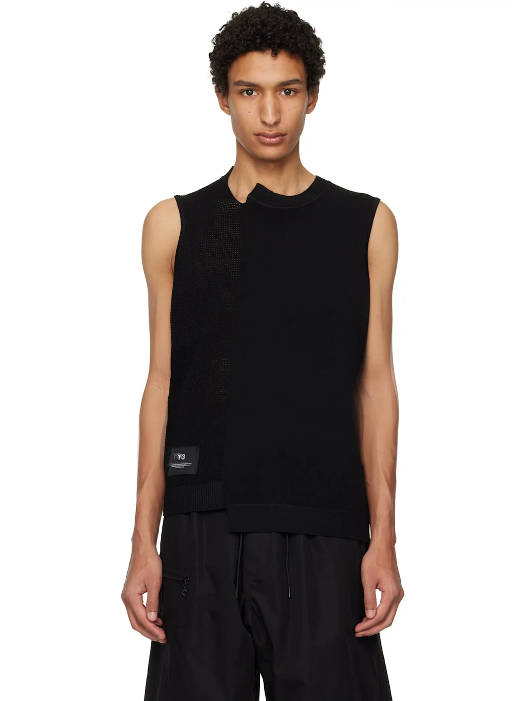 Black GFX Knitted Vest - 1