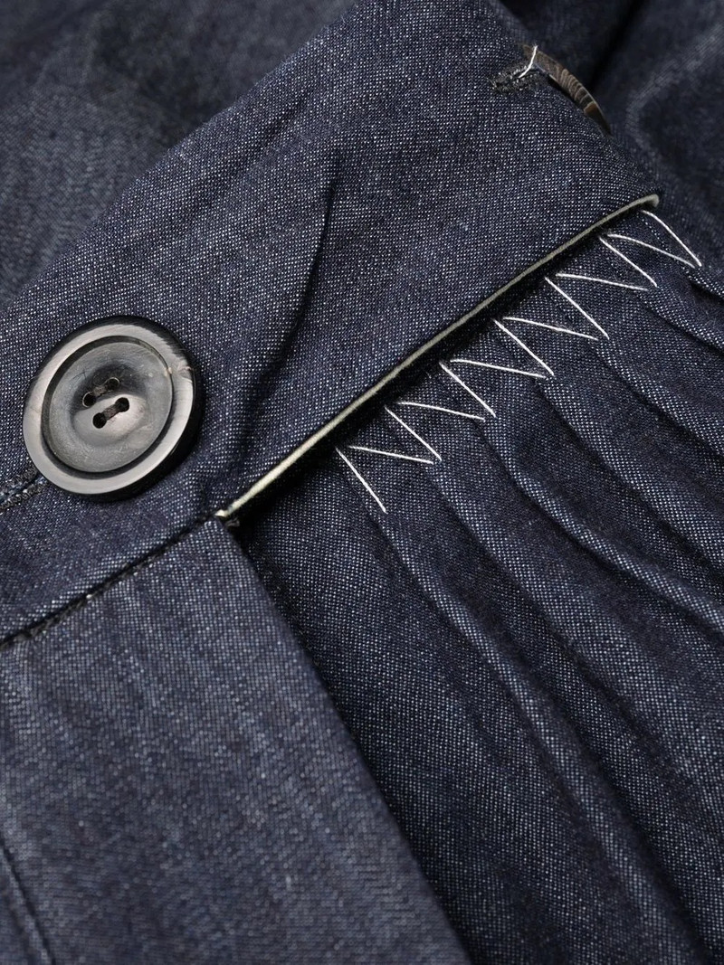 wide leg denim trousers 7