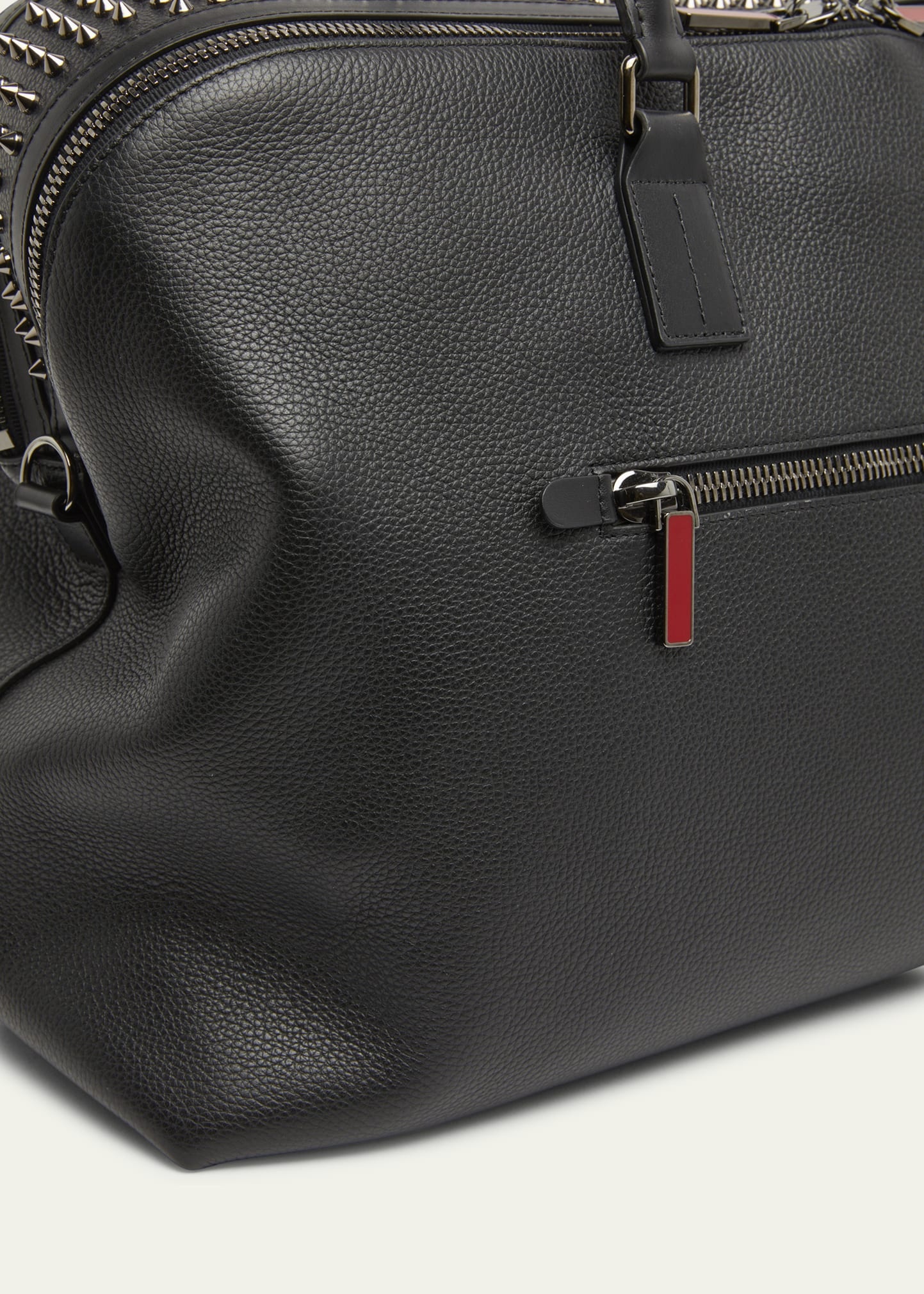 Men's Funky Leather Empire Spikes Weekender Bag - 4