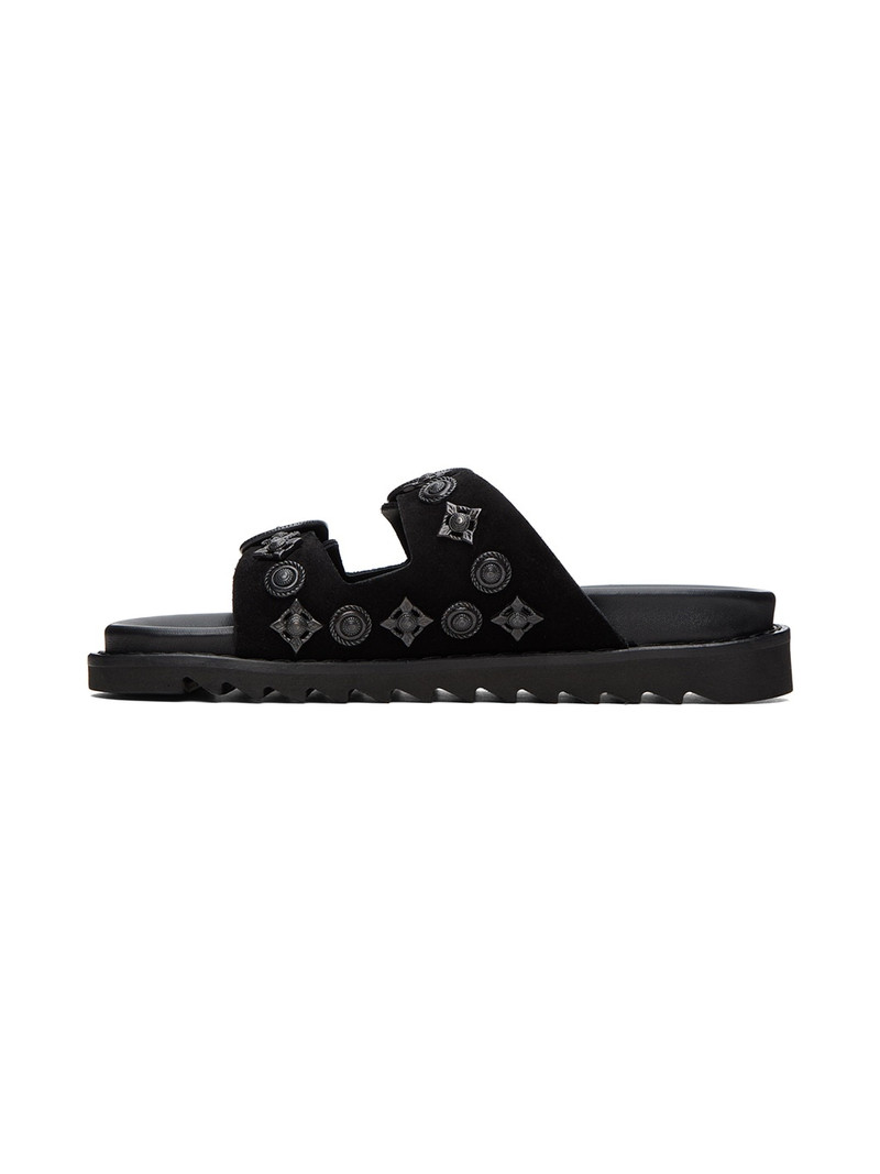 SSENSE Exclusive Black Buckle Sandals 3