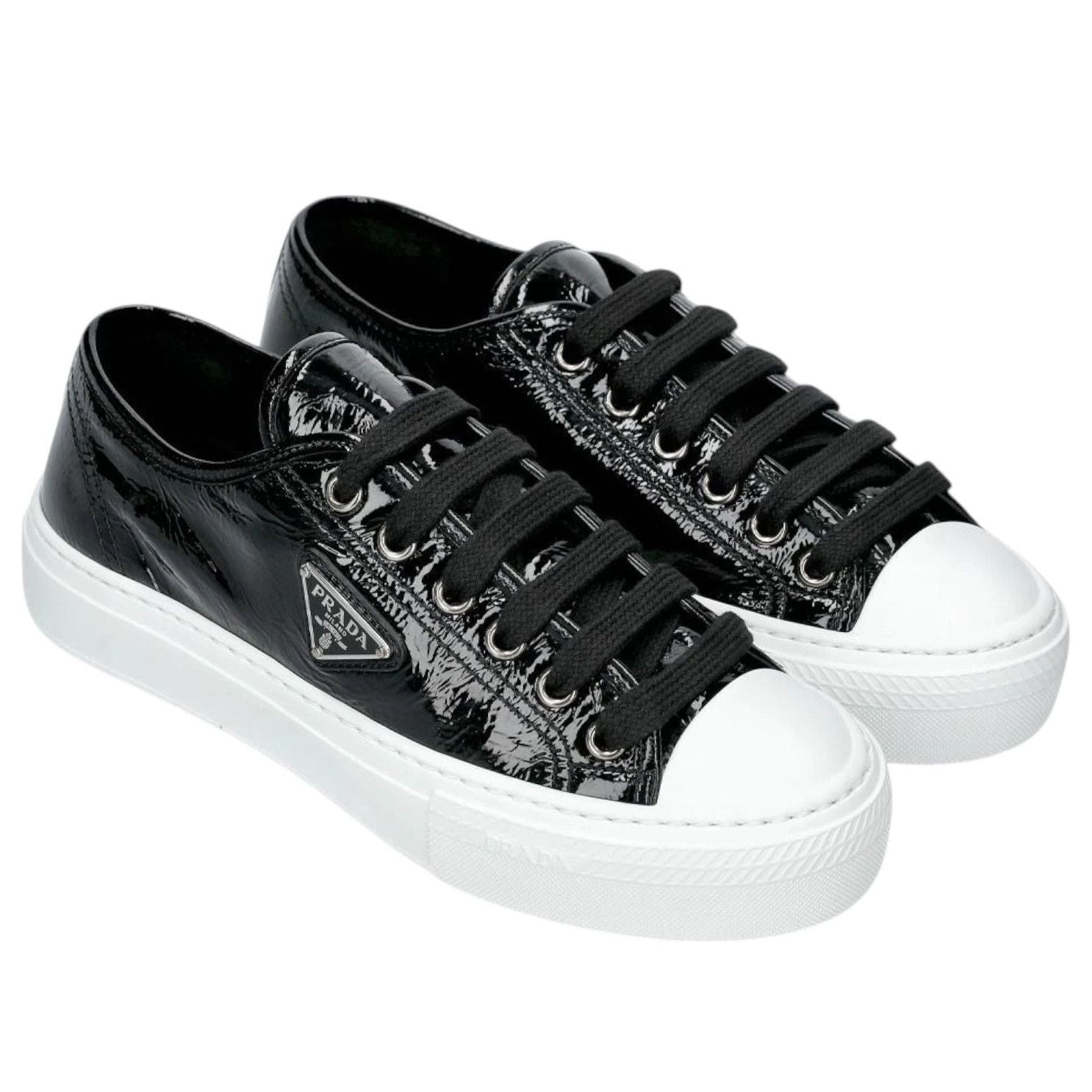 (WMNS) PRADA Naplak Leather 'Black Patent'  1E770N-H27-F0632 - 2