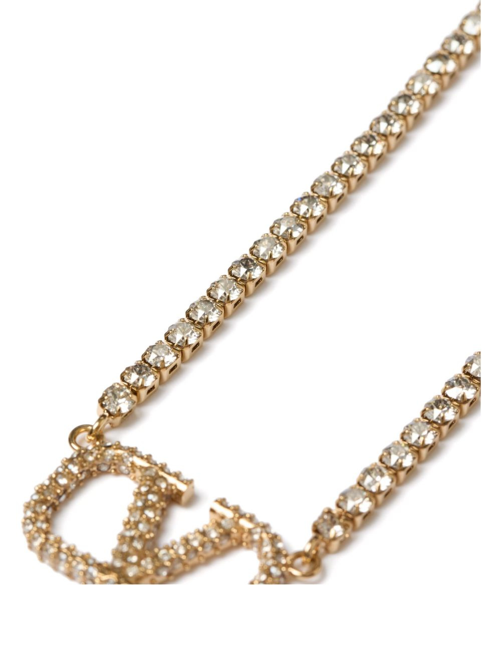 VLogo Signature crystal necklace - 3