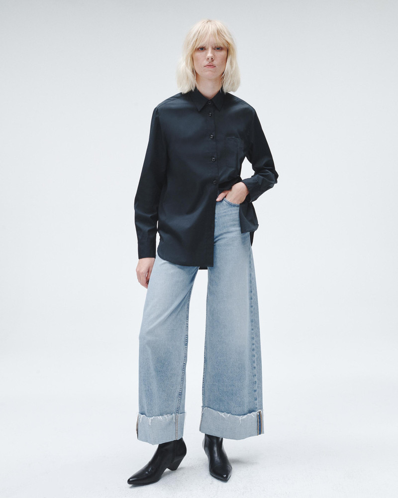 Sofie Ankle Ultra Wide-Leg - Mari High-Rise Lightweight Rigid Jean 2