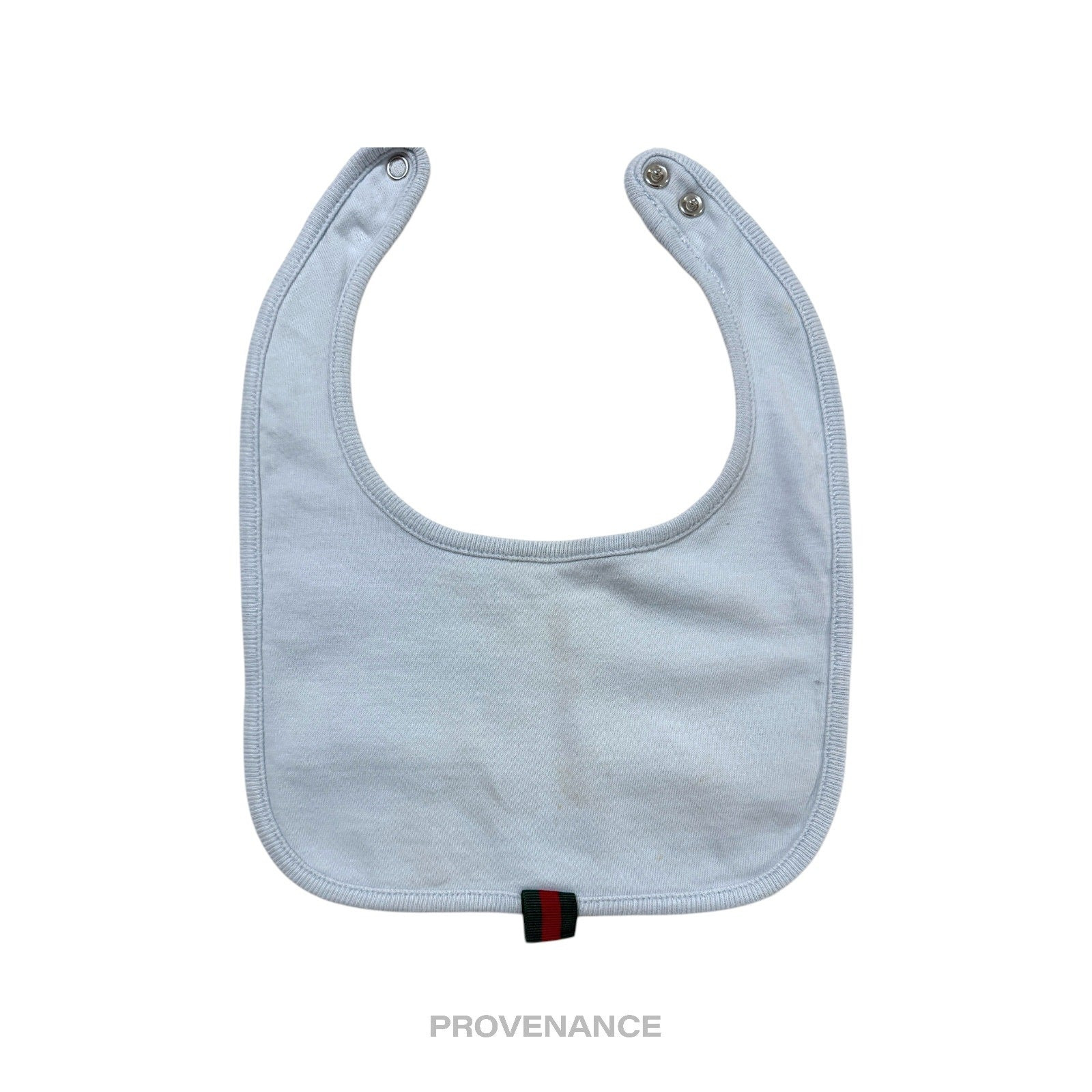 Gucci Web Baby Hat and Bib  Set - Powder Baby Blue 3/6m - 4