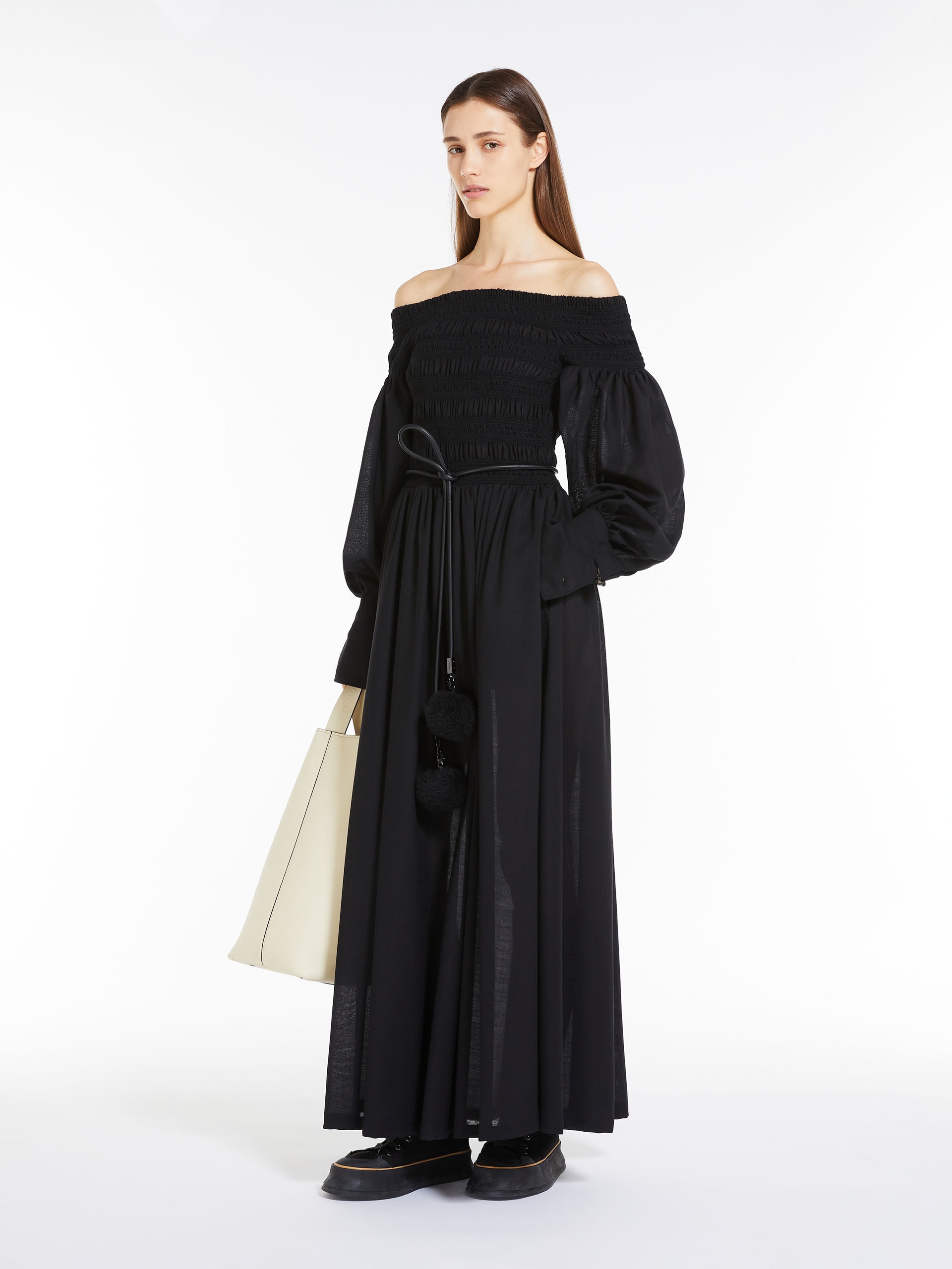 MANU Off the shoulder wool dress - 2