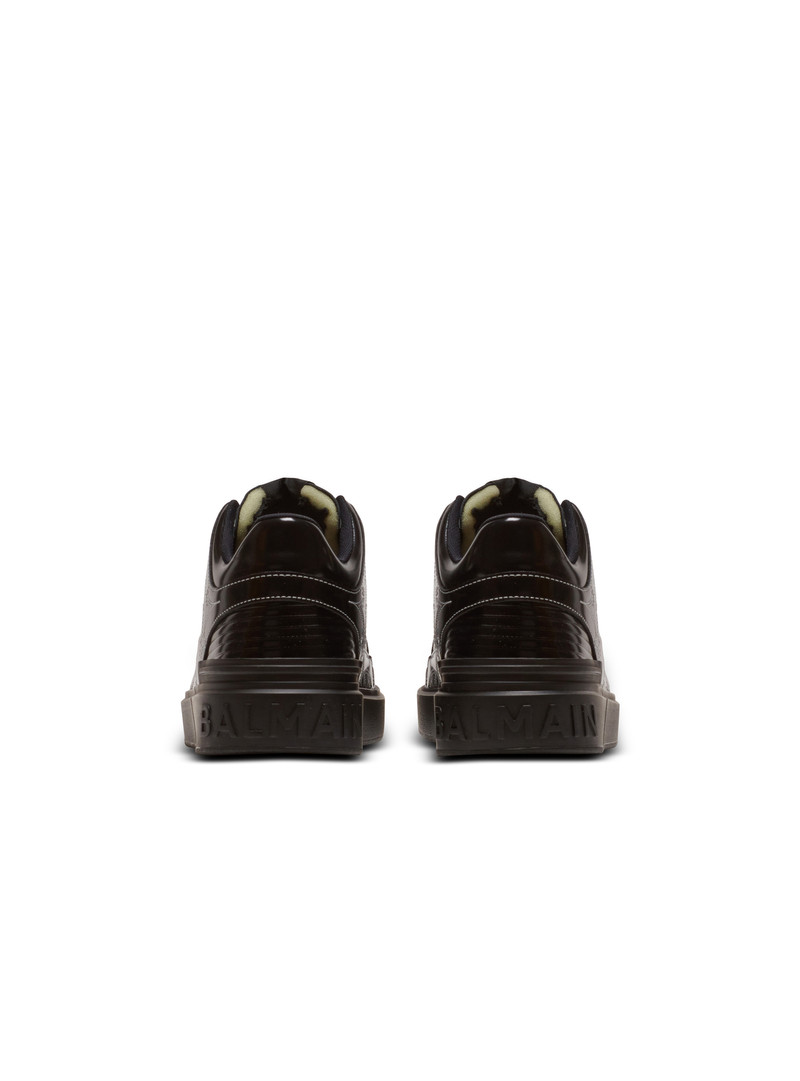 B-Court Mid Top Western glazed leather trainers 4