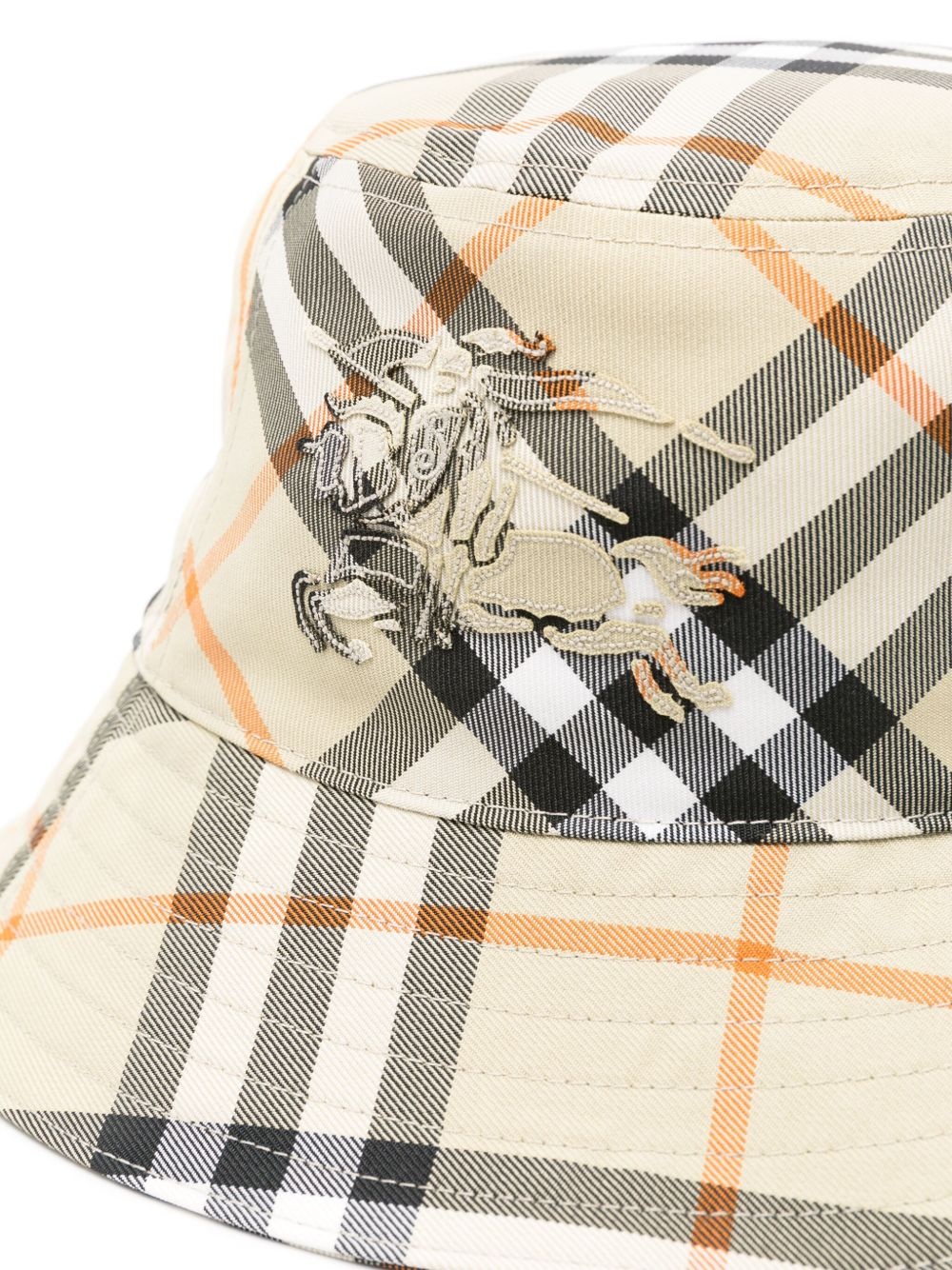 Vintage-check bucket hat - 2
