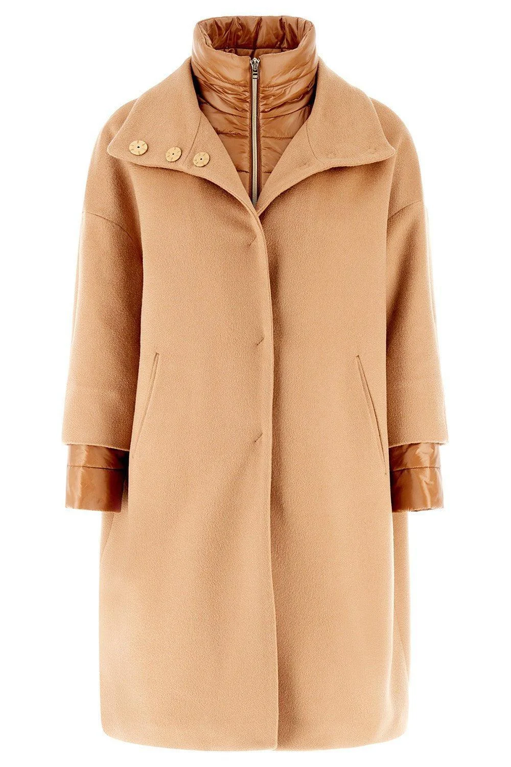 Cocoon Coat - Camel - 1