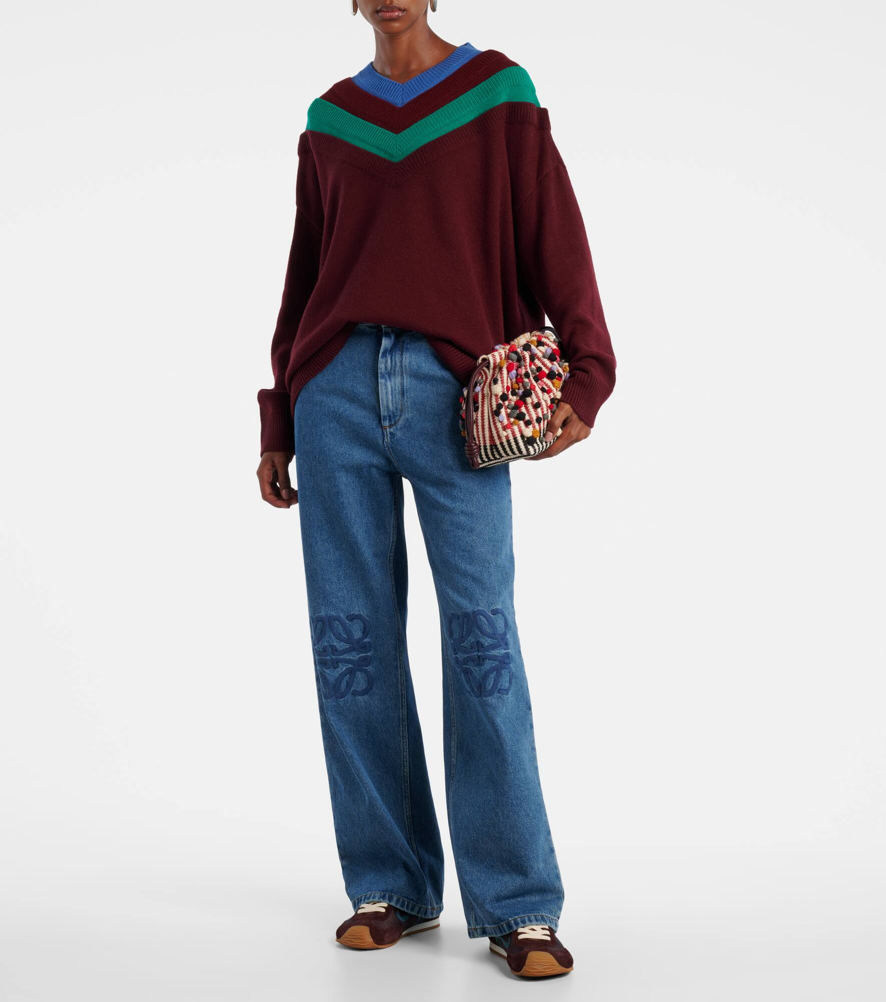 Anagram wide-leg jeans - 2