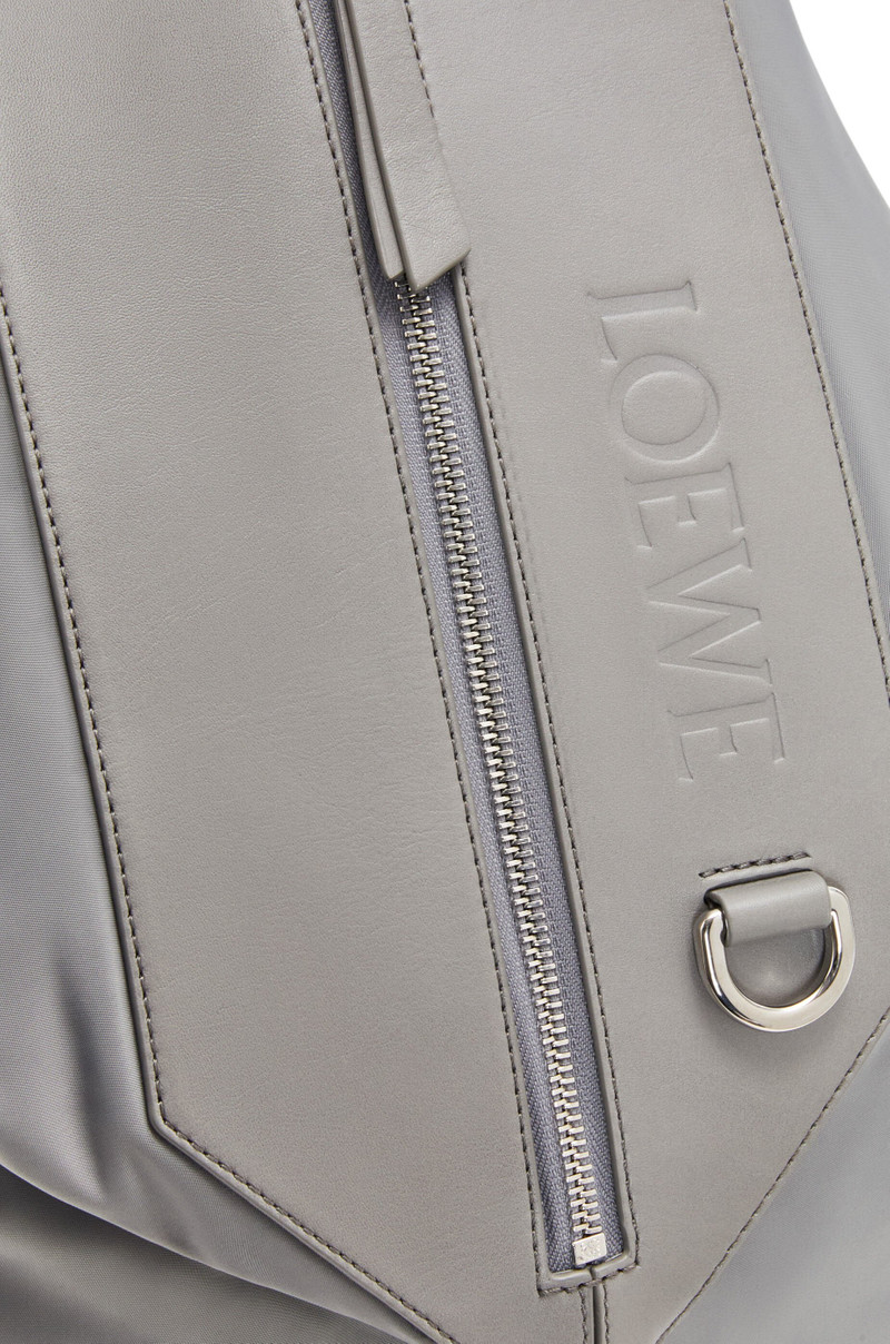 Small Convertible backpack in nylon and calfskin 6