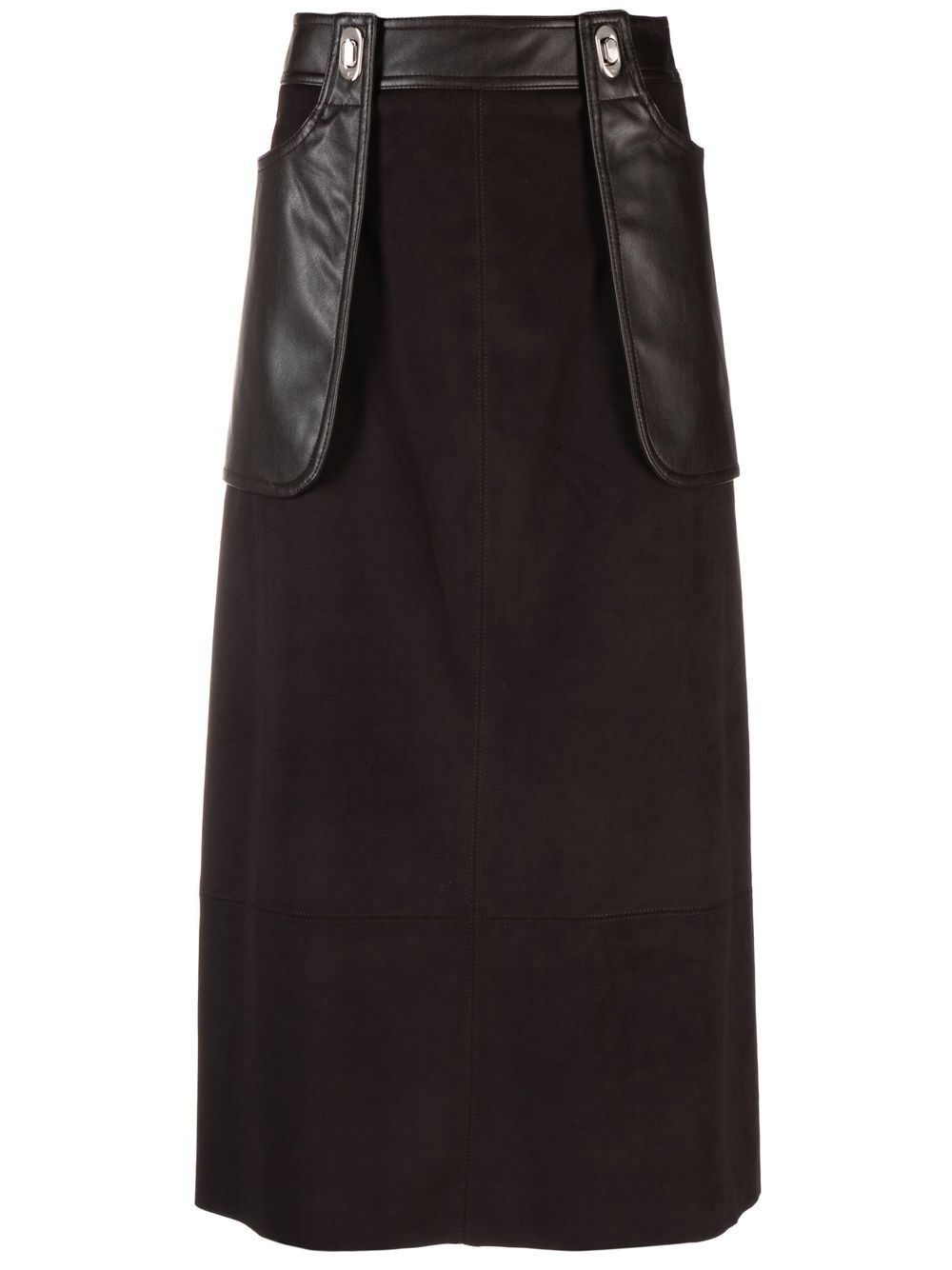 high-waisted A-line skirt - 1