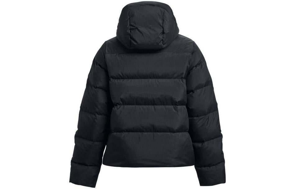 (WMNS) Under Armour ColdGear Infrared Down Hooded Jacket 'Black' 1378861-001 - 2