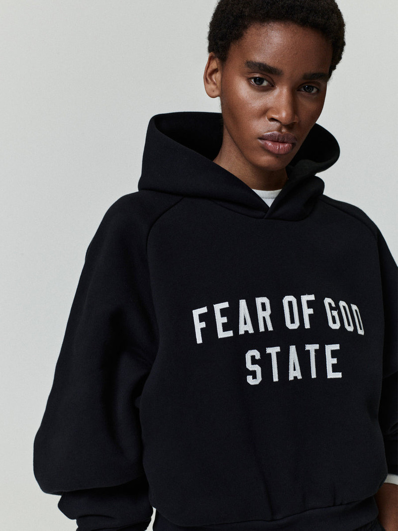 Womens Modern Fleece Raglan Hoodie 2