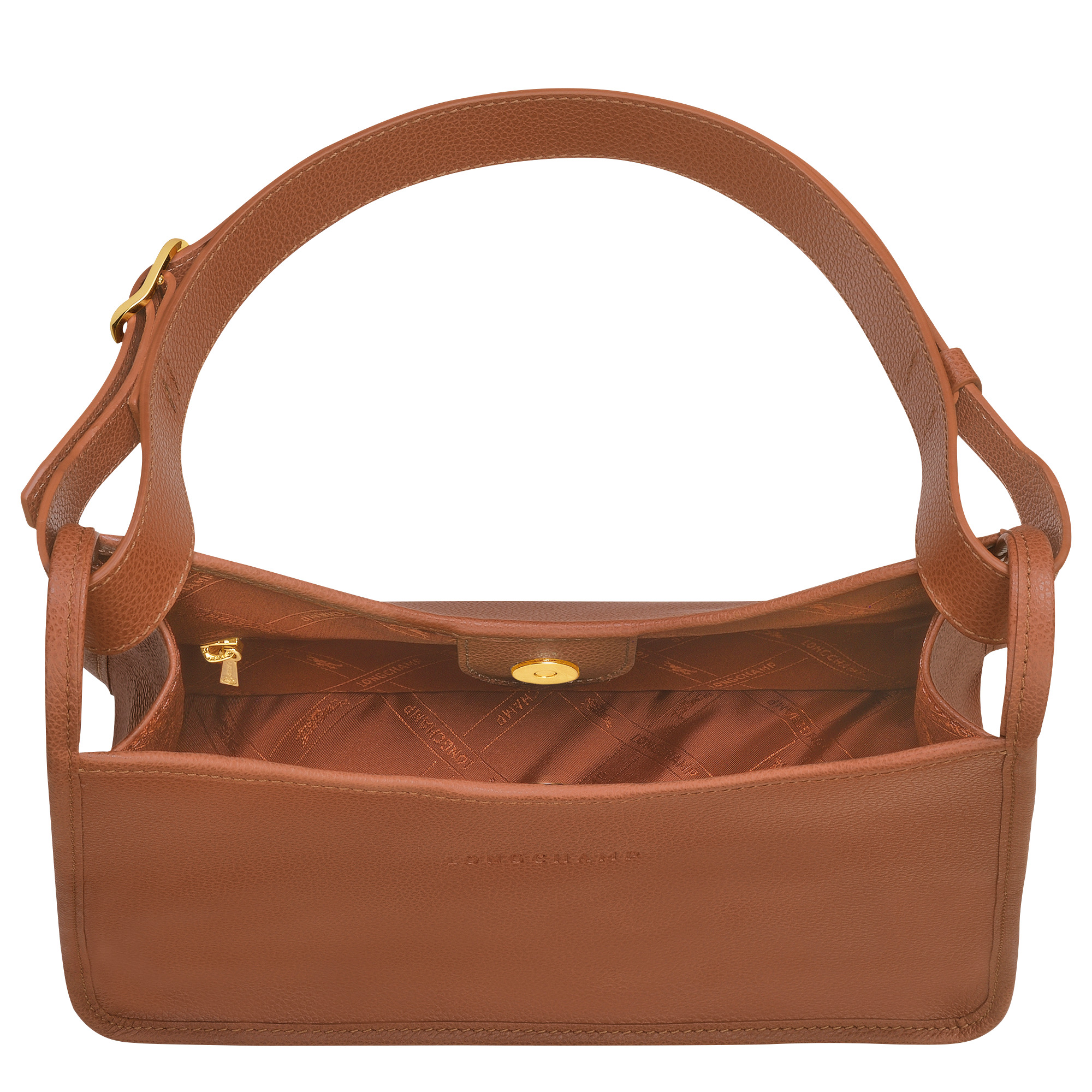 Le Foulonné M Hobo bag Caramel - Leather - 5