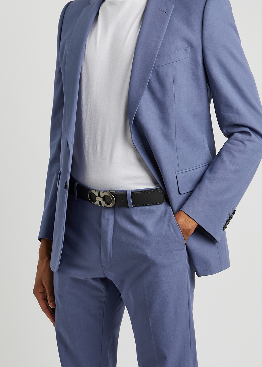 Gancini reversible leather belt - 2