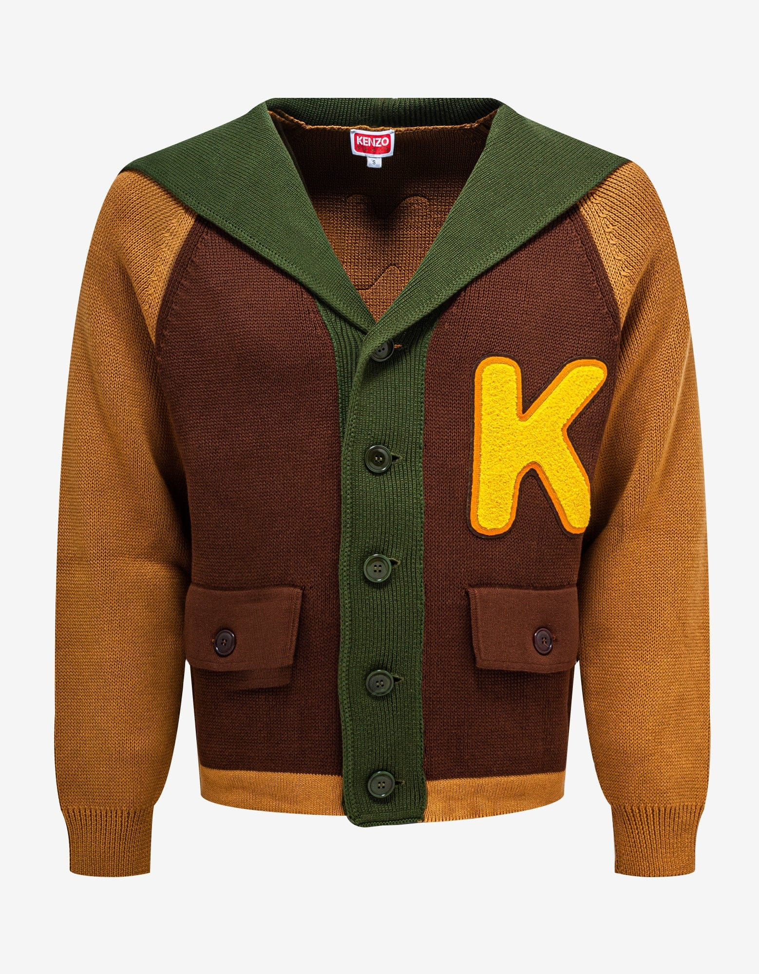Kenzo Yellow Hooded Cardigan - 1