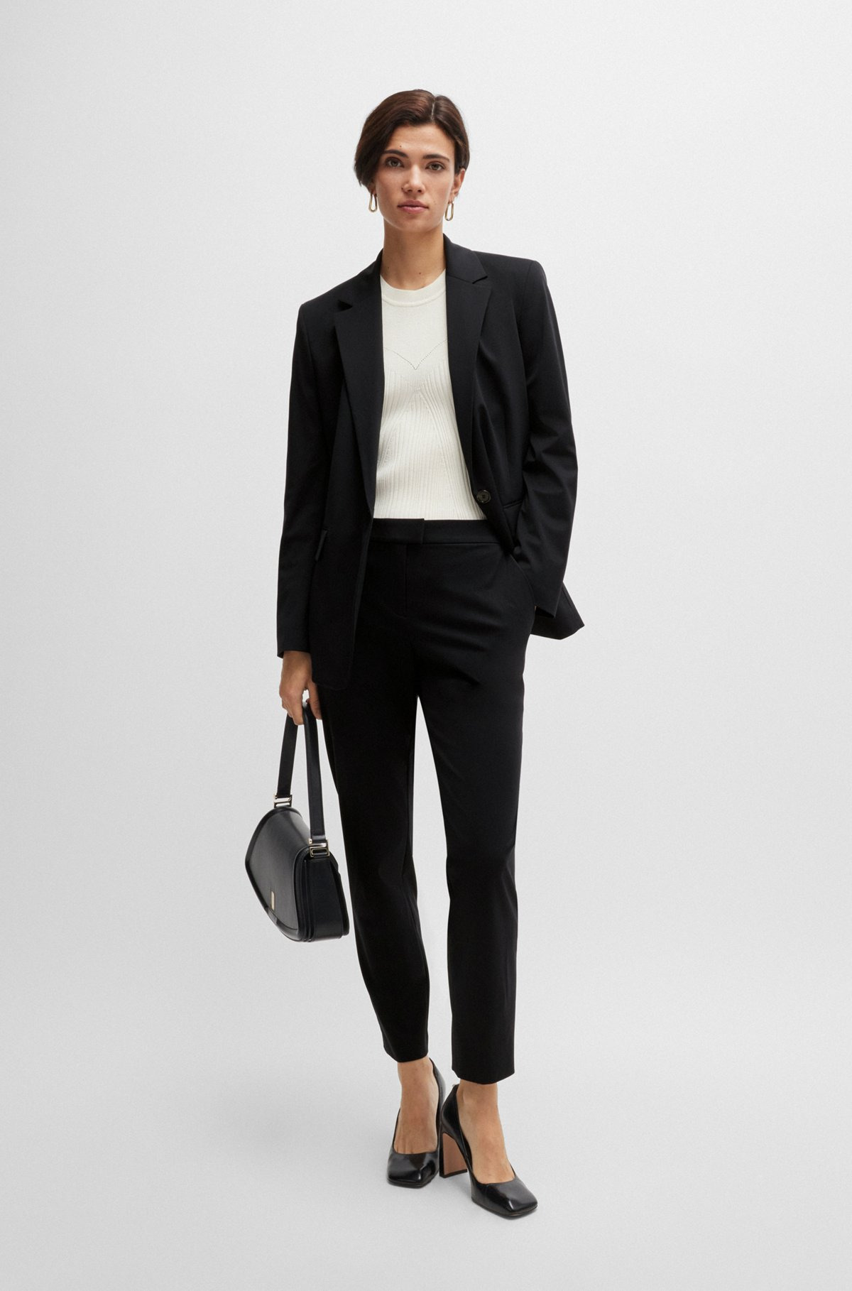 SLIM-FIT TROUSERS IN PERFORMANCE-STRETCH JERSEY - 3