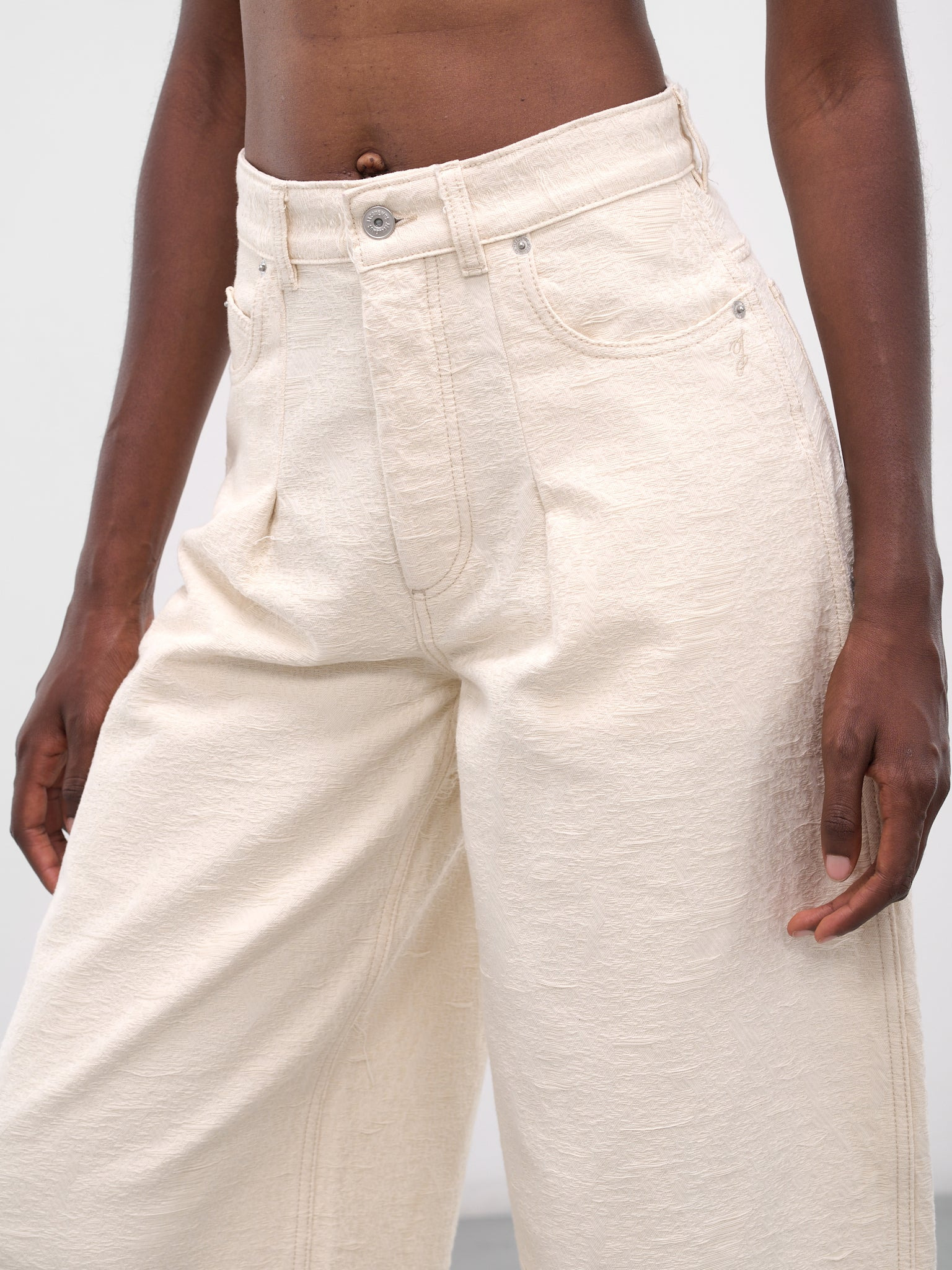 White Ovalo Denim Jeans - 5