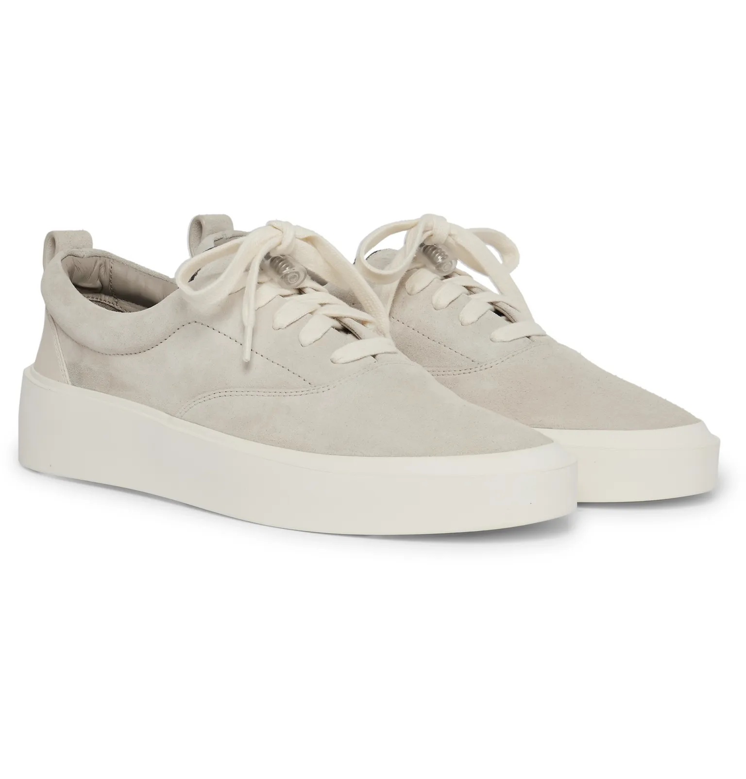 101 Leather-Trimmed Suede Sneakers - 10