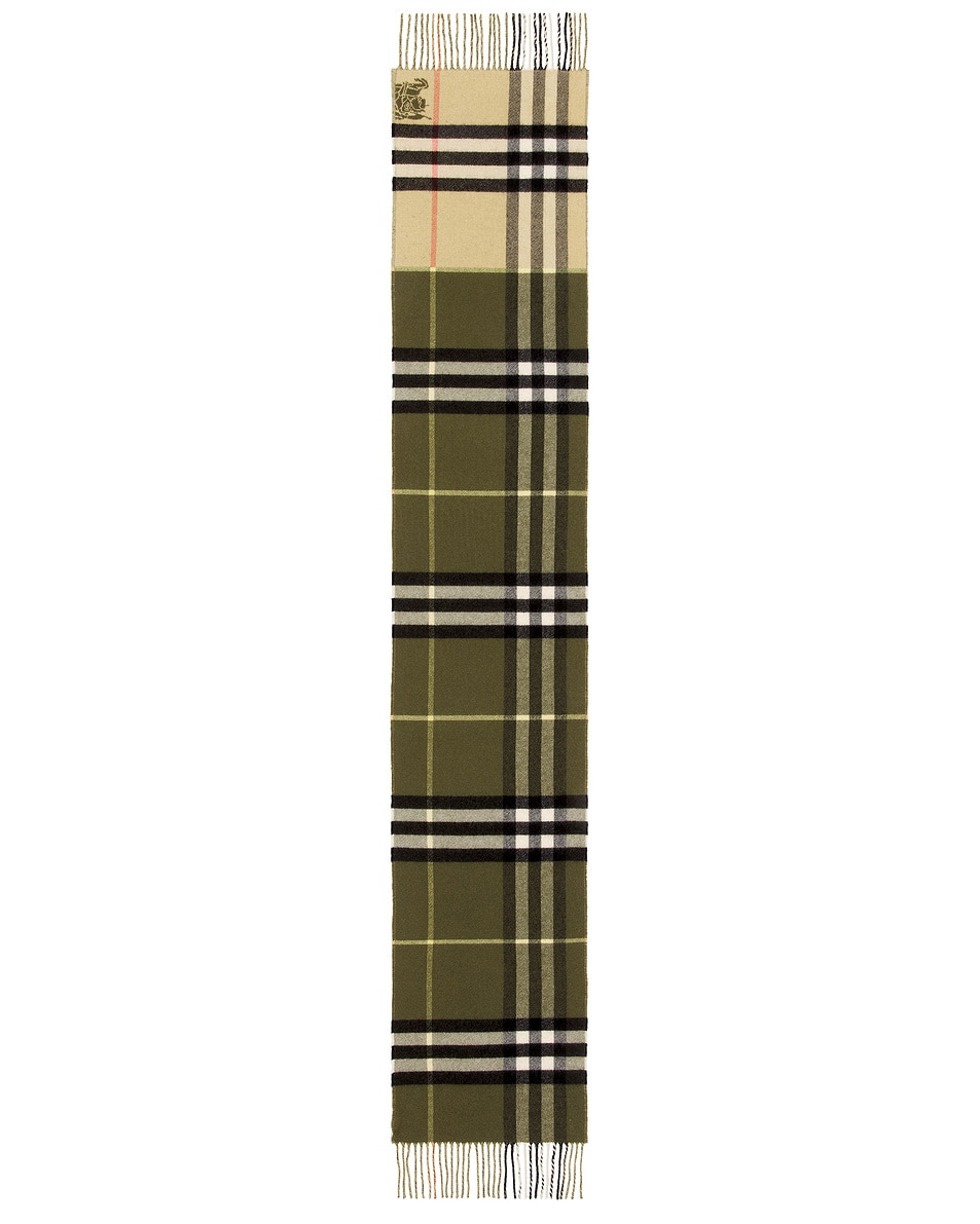 Double Giant Check Scarf - 2