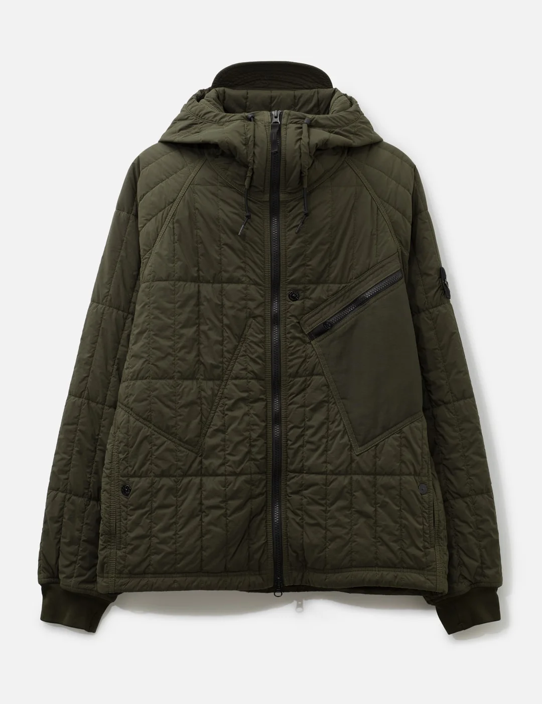 ULTRALIGHT NYLON QUILTED PADDED HOODED JACKET - 1