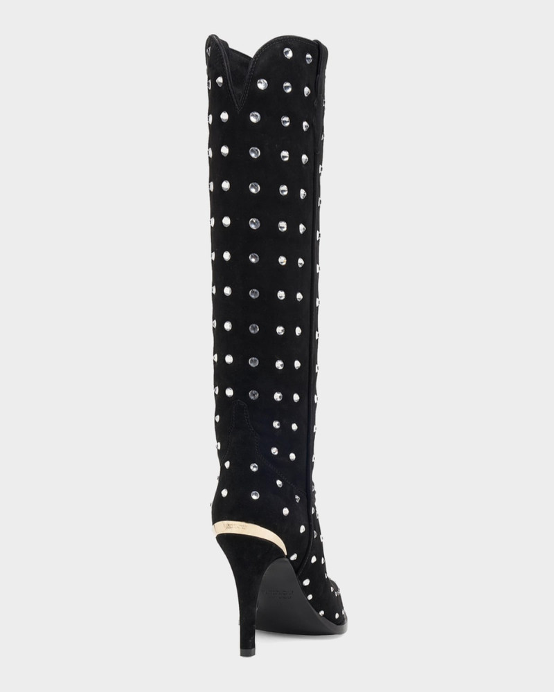 PARTLOW Dublin 95MM Embellished Suede Knee-High Boots outlook
