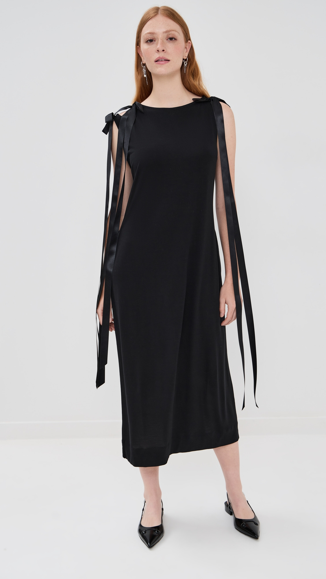 Bow Ribbon Tail Dress - 7
