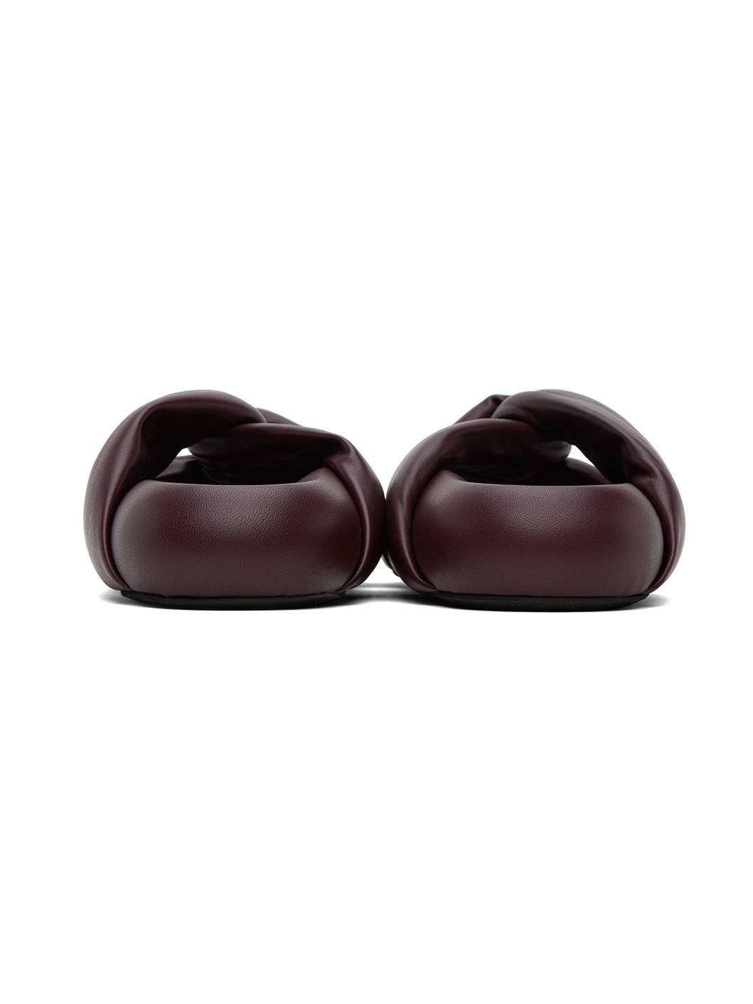 Burgundy Tie Sandals - 2