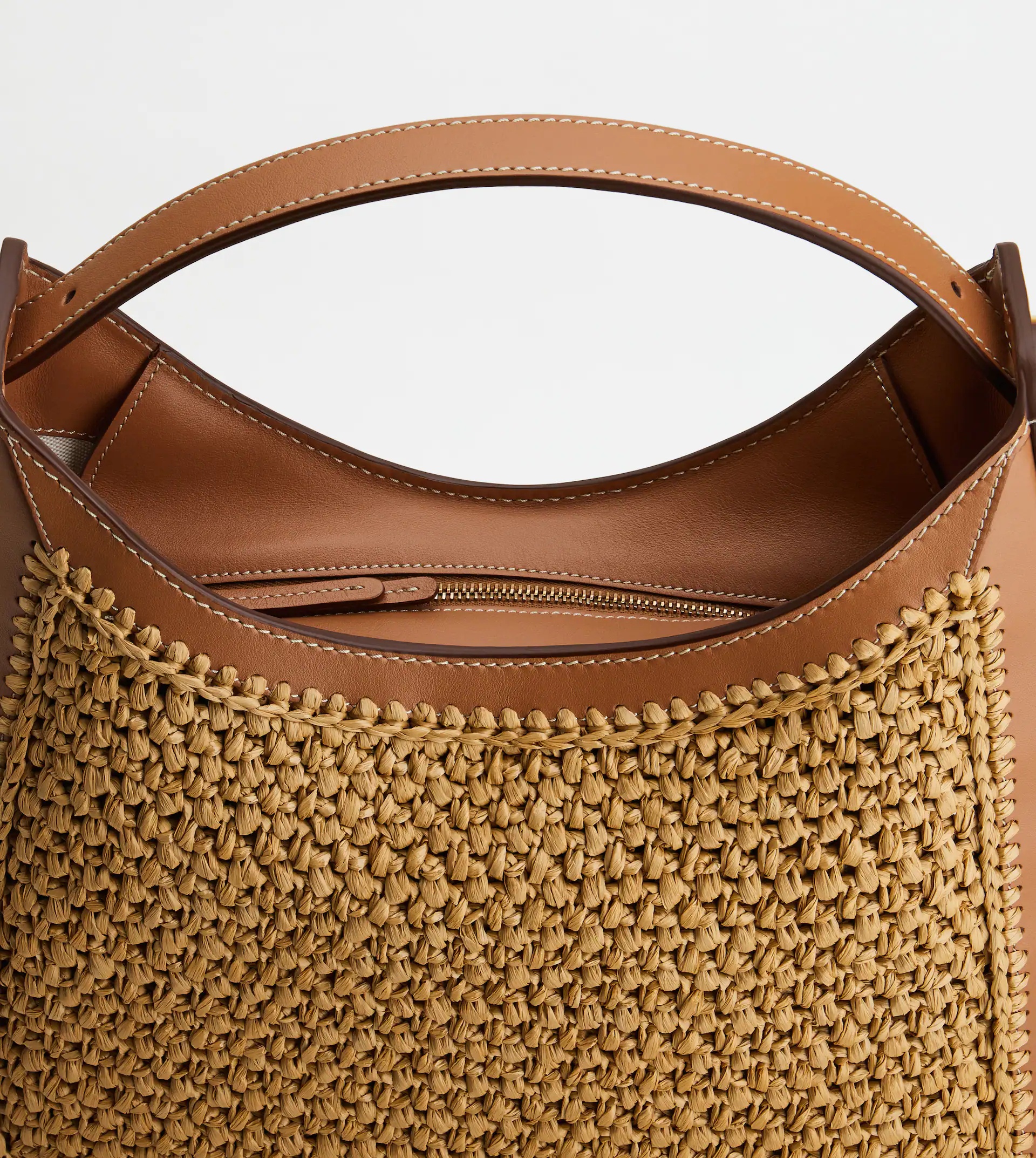 TOD'S OBOE BAG SMALL - BEIGE, BROWN - 4