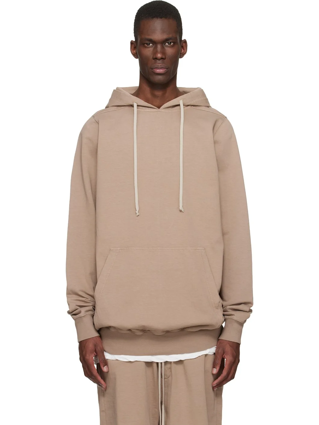 Beige Temple Pullover Hoodie - 1