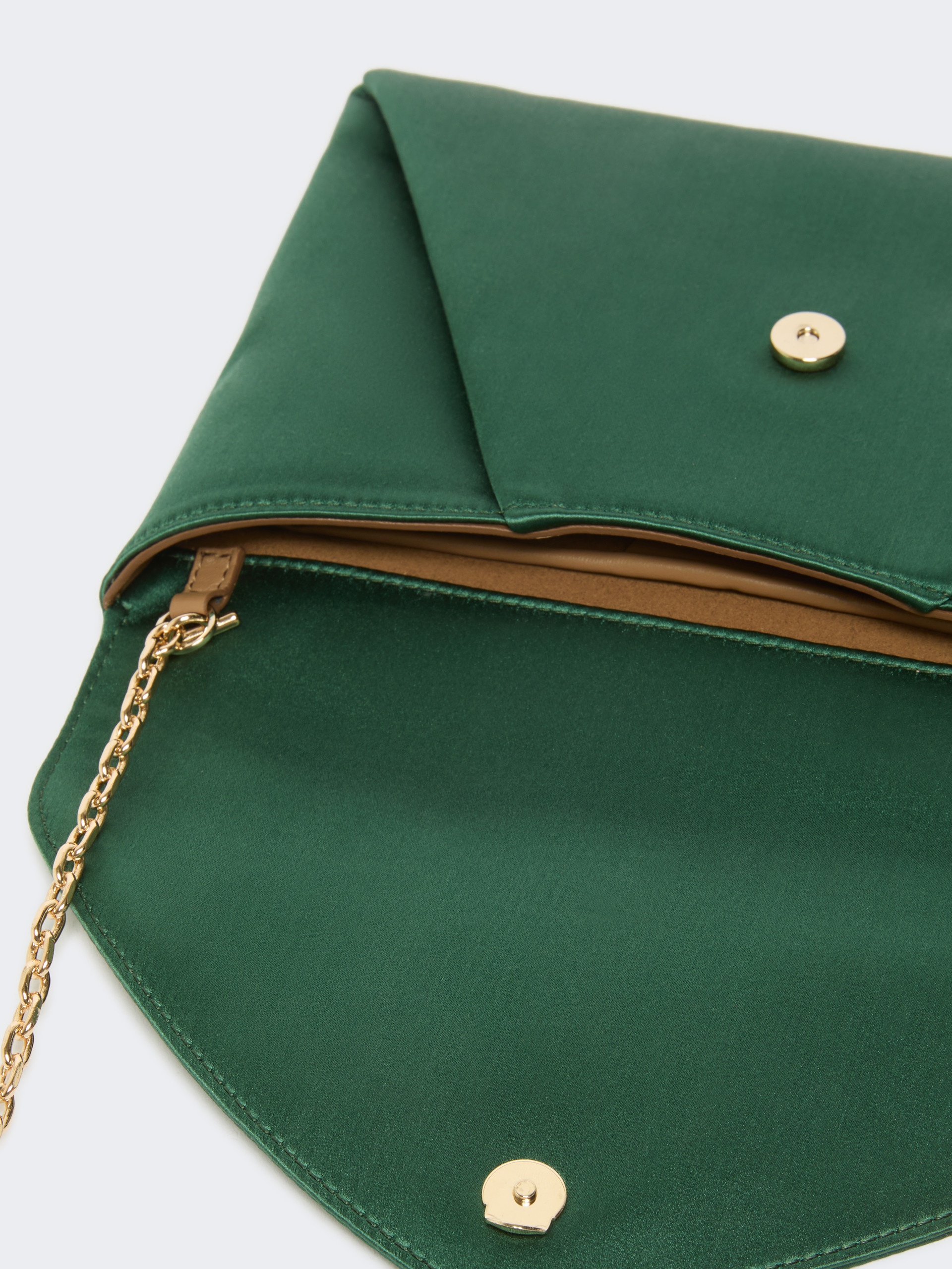 ENVELOPE Viscose and silk satin clutch bag - 5