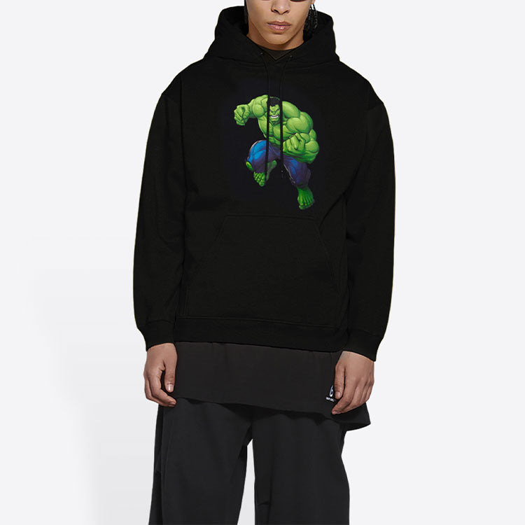 Balenciaga x Marvel Hulk Hoodie Medium Fit 'Black' 600583TLV581000 - 4