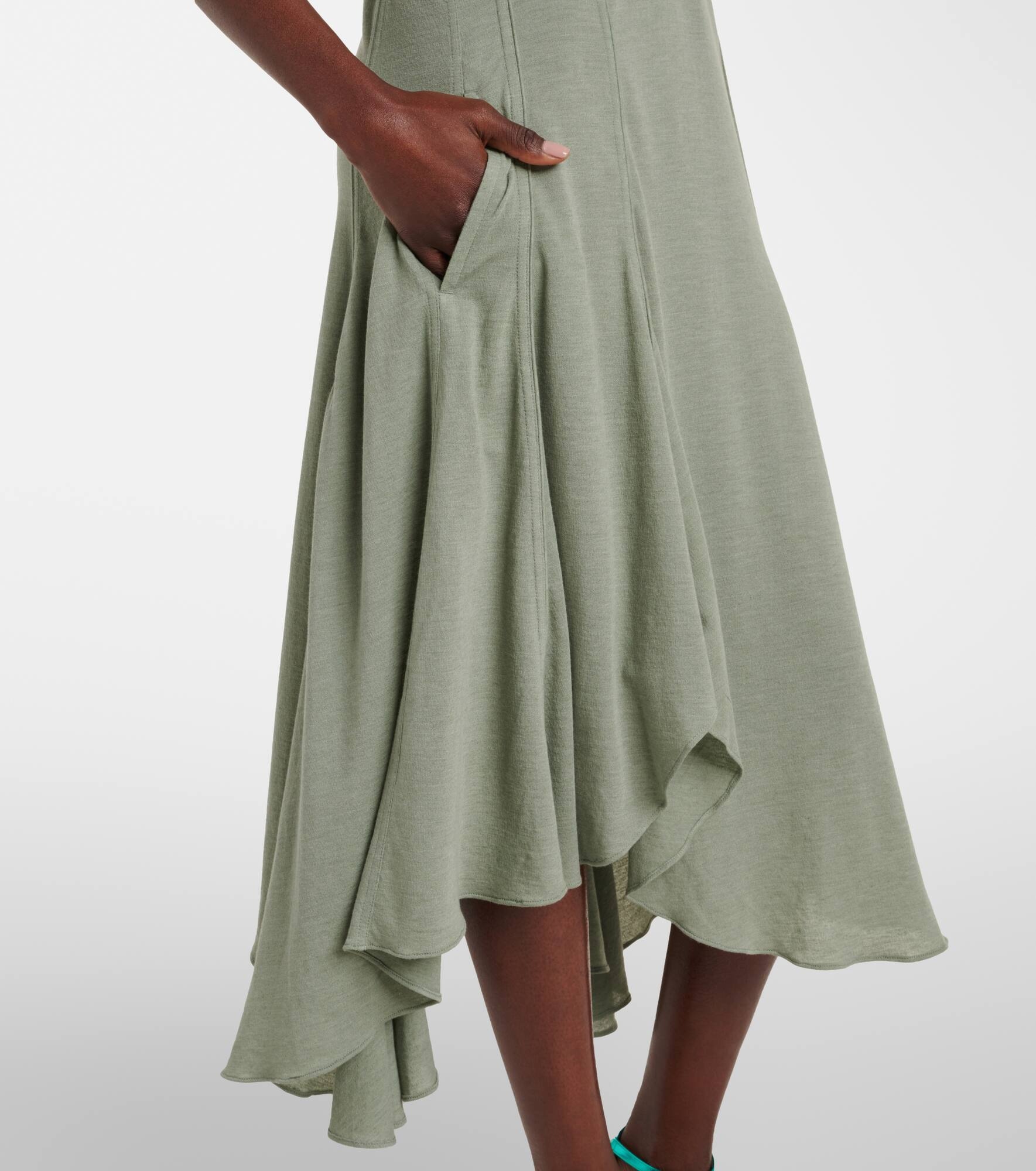 Paula's Ibiza cotton-blend midi dress - 5